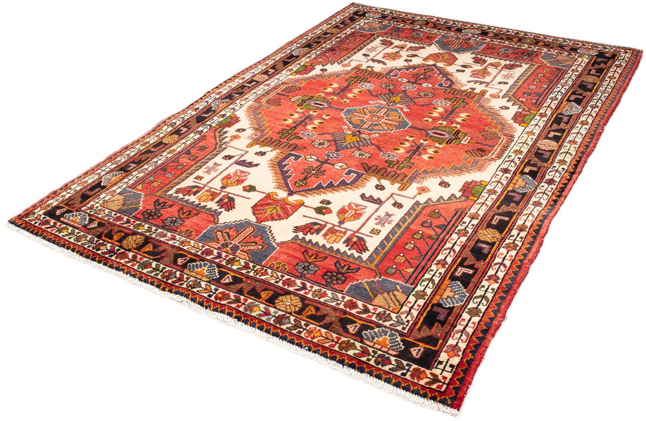 Image of morgenland Orientteppich »Perser - Nomadic - 205 x 142 cm - rot«, rechteckig, 10 mm Höhe, Wohnzimmer, Handgeknüpft, Einzelstück mit Zertifikat bei Ackermann Versand Schweiz