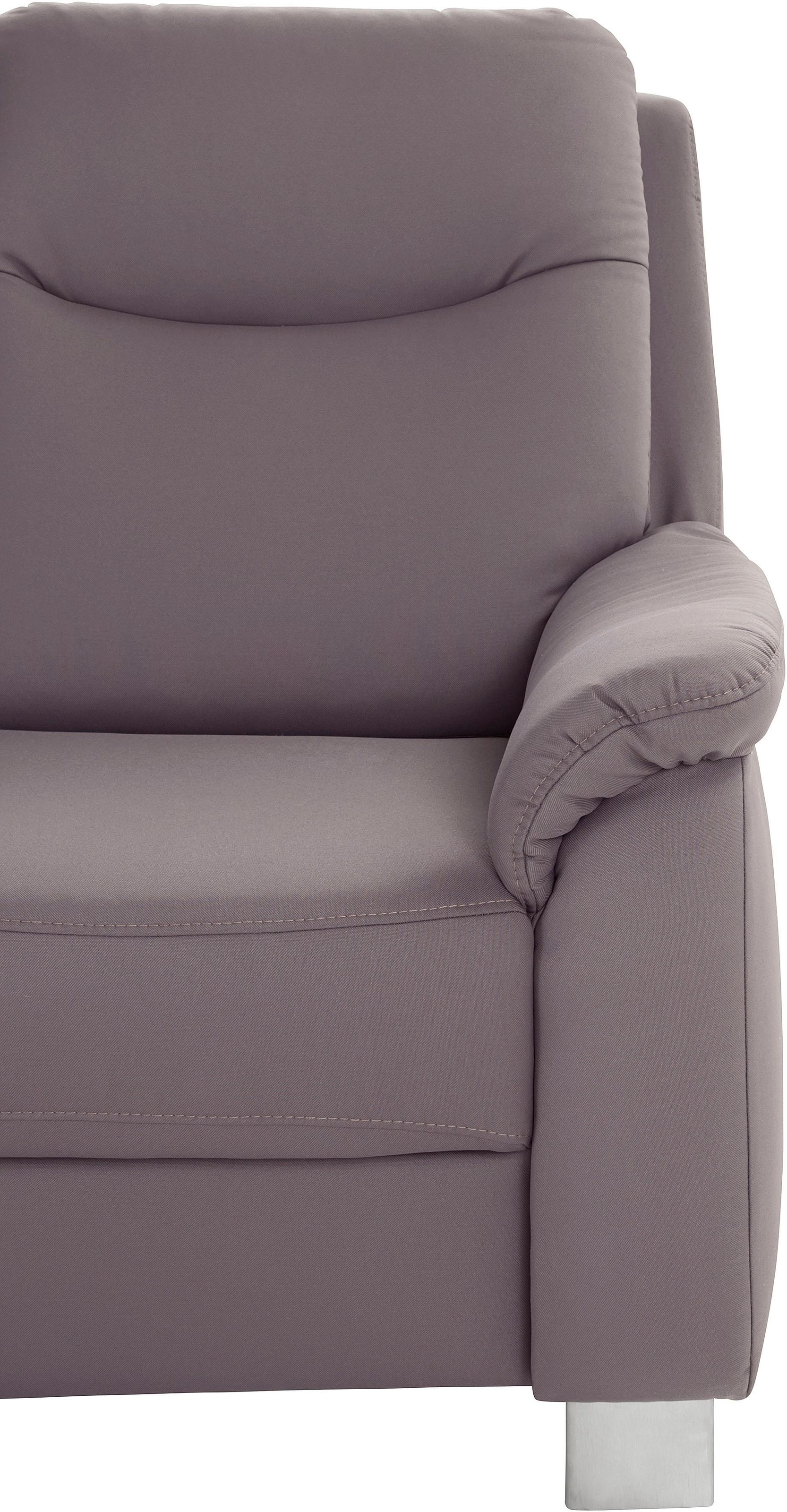 sit&more 3-Sitzer »Boccaccio« inklusive Federkern und Kopfteilverstellung