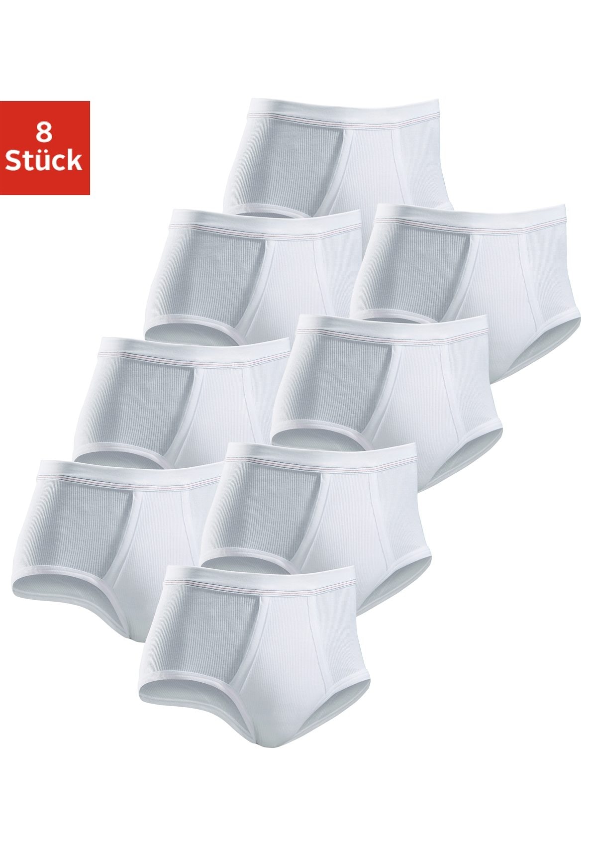 Image of Clipper Slip Packung, 8 Stk. schlichtes Basic für jeden Tag aus Doppelripp