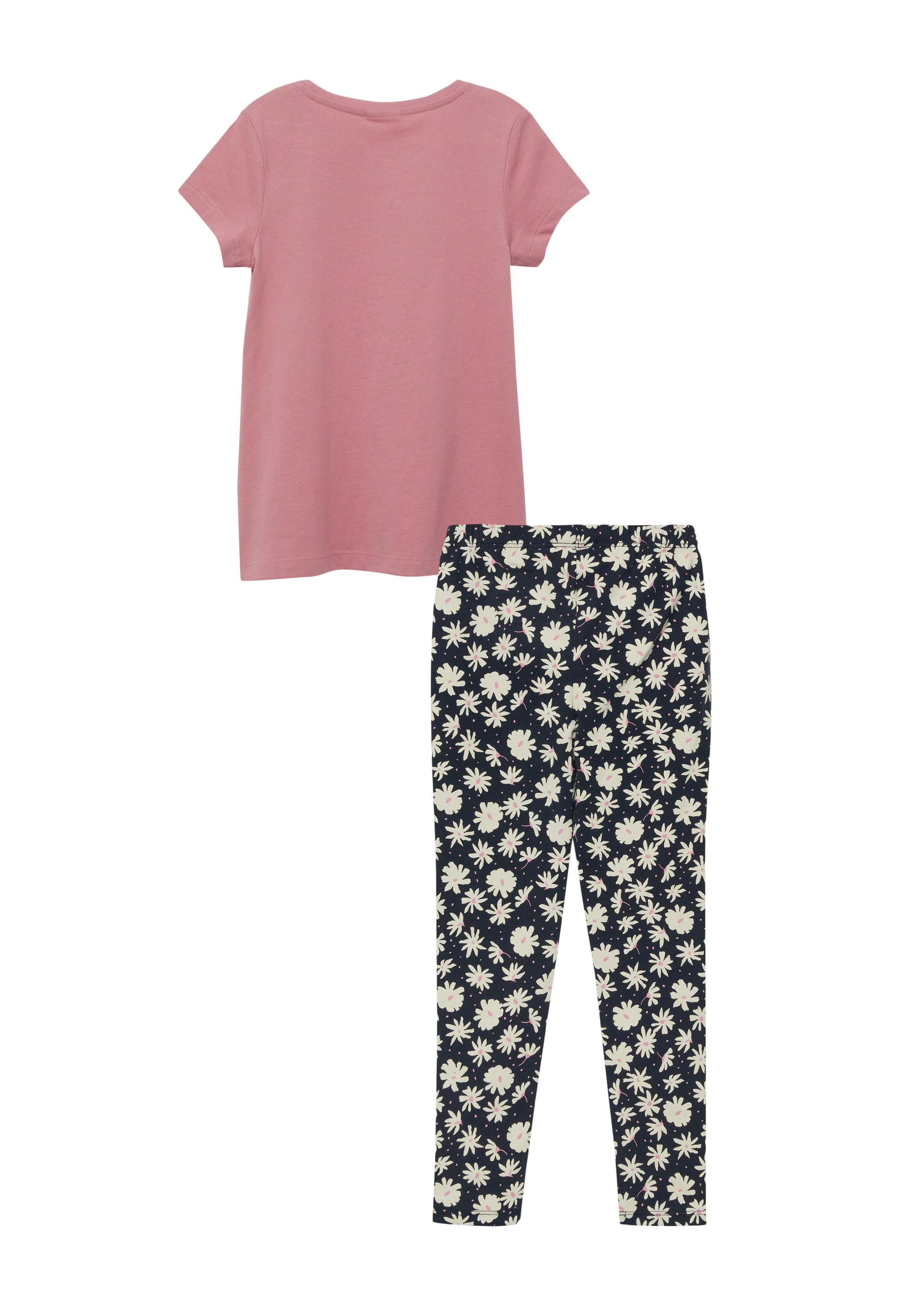 s.Oliver Junior T-shirt & leggings 2 2er Set, gemusterte Leggings und Sommershirt, für Girls