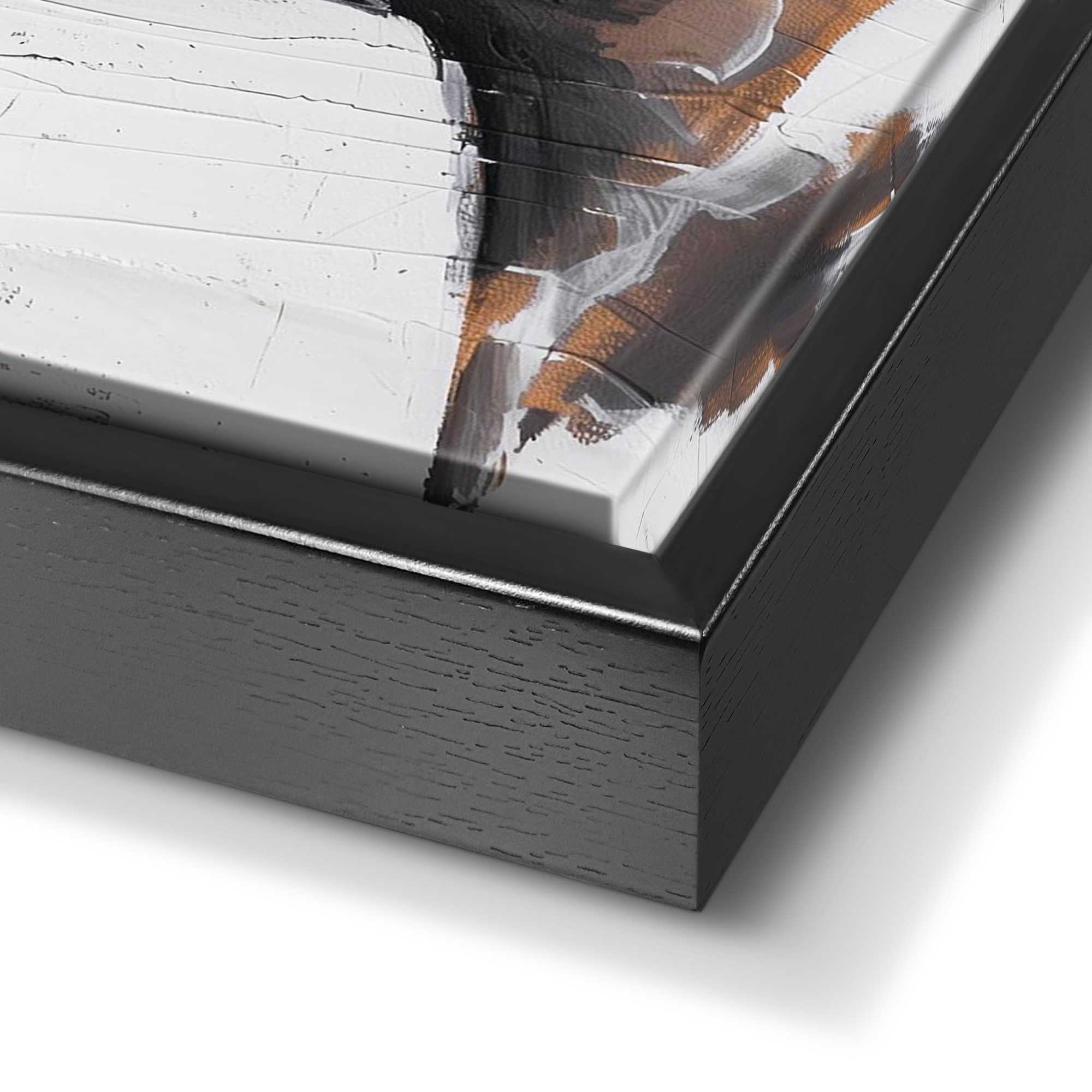 Reinders! Wandbild »Frau mit goldfarbenem Detail« Wohnzimmer - Schwarz-Weiss - MDF - Frauen - 70x118 cm