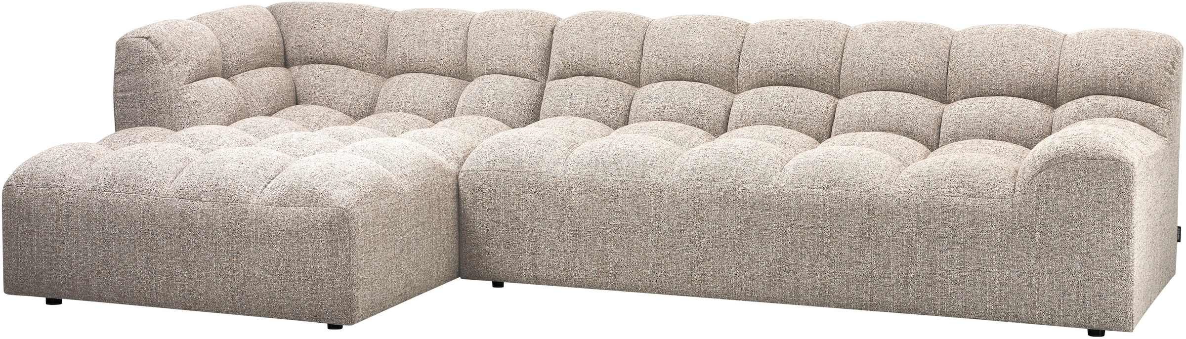 WOOOD Ecksofa »Allure grobem Webmuster, H 79 x B 324 x D 165 cm« Tragkraft 400 kg, Hohe Verschleissfestigkeit, Pfleiglicht