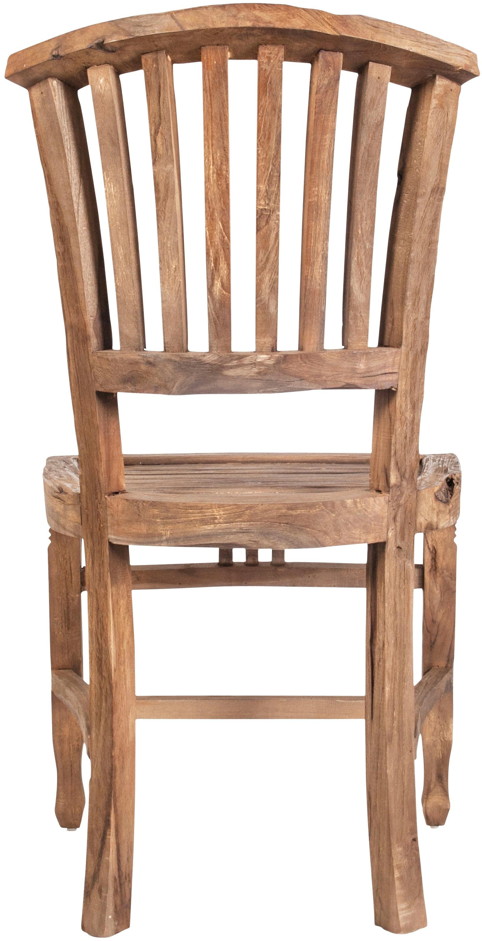 SIT Chaise »Cottbus aus recyceltem Teakholz – Massivholz – Brettsitz« () assise massive en planche de teck recyclé au design intemporel