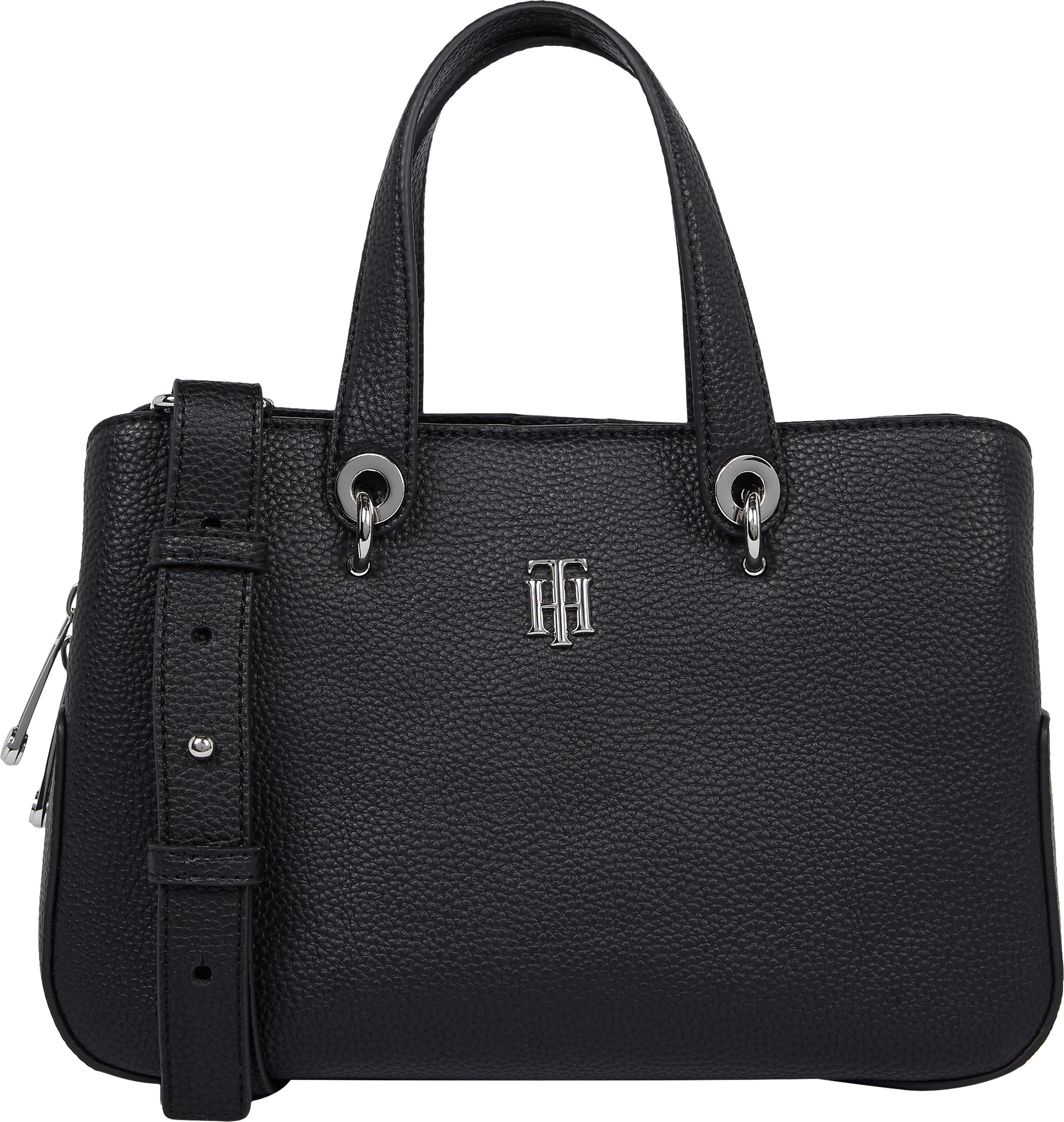 Image of Tommy Hilfiger Henkeltasche »TH ELEMENT MED SATCHEL«, mit silberfarbenen Details bei Ackermann Versand Schweiz