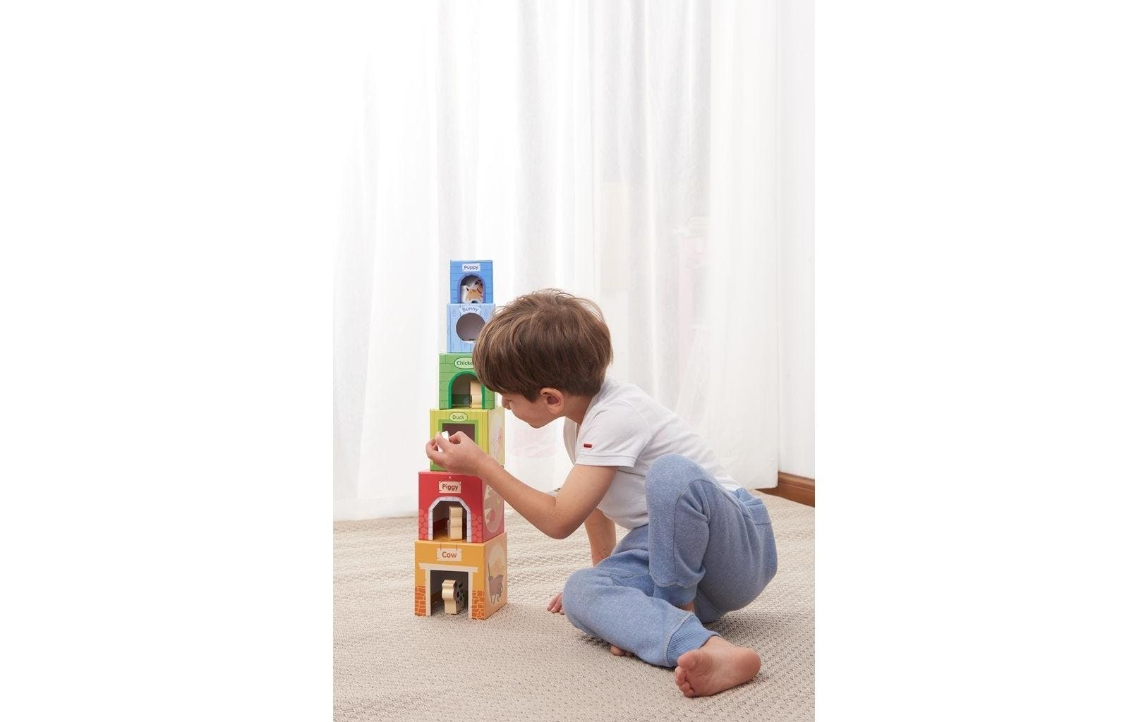 Stapelspielzeug »Spielba Holzspielwaren mit Holztieren«