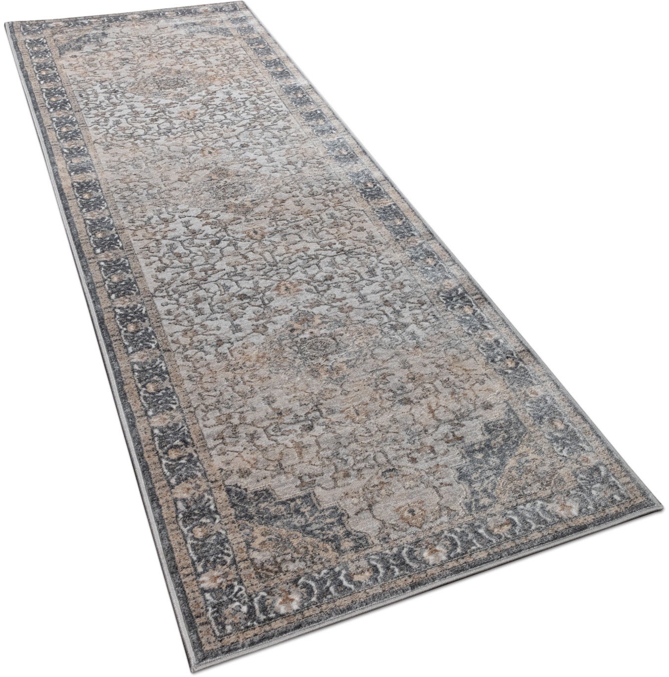 Image of Paco Home Läufer »Neferu 977«, rechteckig, 9 mm Höhe, Teppich-Läufer, Kurzflor, Orient Optik, 3D-Design, ideal im Flur & Schlafzimmer bei Ackermann Versand Schweiz