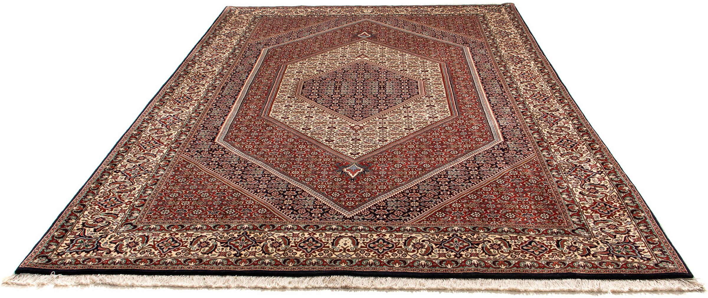 Image of morgenland Orientteppich »Perser - Bidjar - 292 x 210 cm - mehrfarbig«, rechteckig, 15 mm Höhe, Wohnzimmer, Handgeknüpft, Einzelstück mit Zertifikat bei Ackermann Versand Schweiz