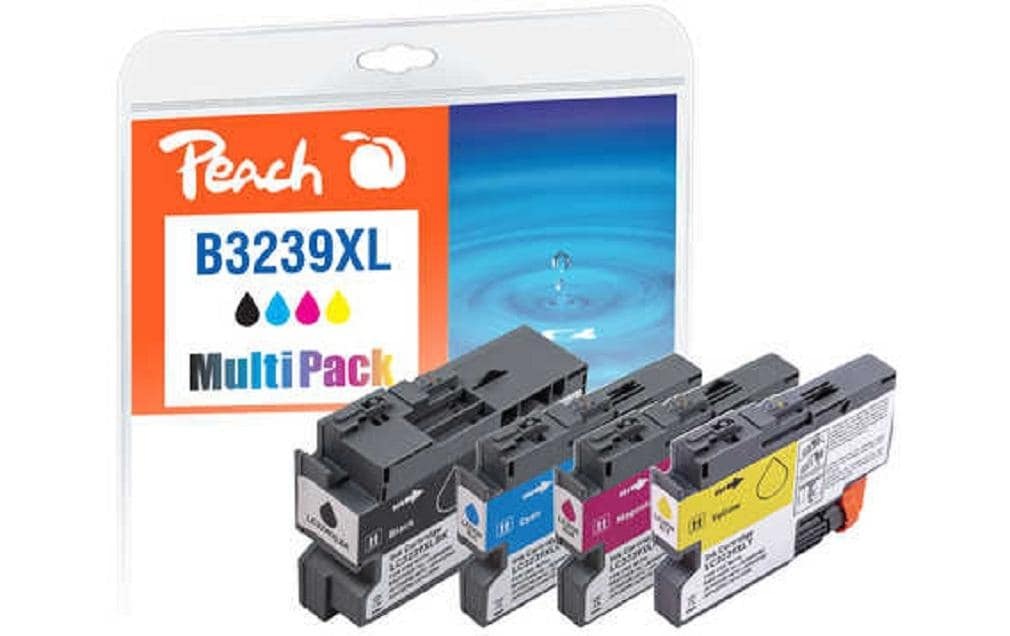 Tintenpatrone »Peach Brother LC-3239XL BK, C, M, Y«, (4 St.)