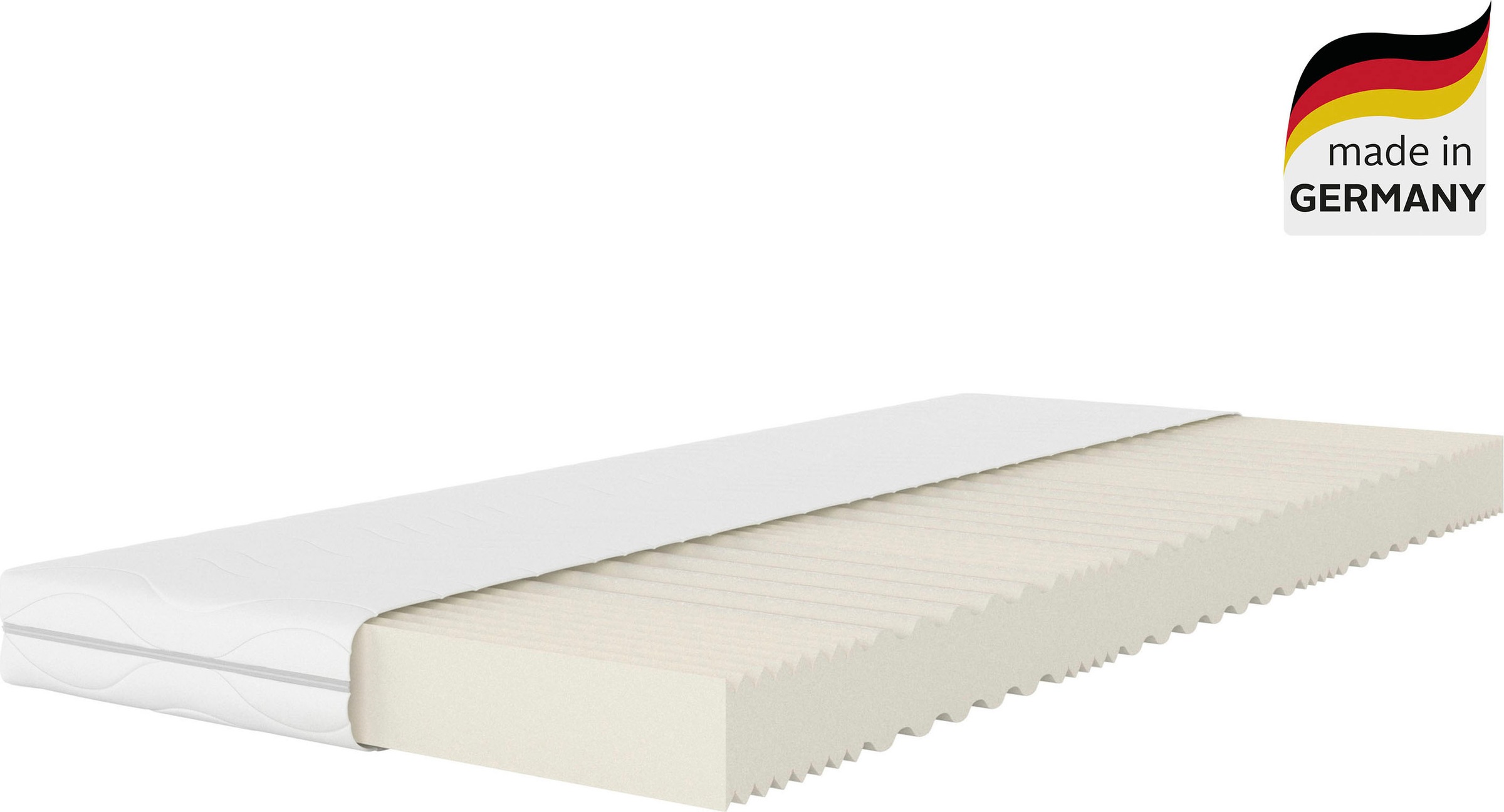 Image of GOODproduct Komfortschaummatratze "Fjord, 7-Zonen Matratze 90x200 cm, 140x200 cm & weitere Grössen" 13 cm hoch Raumgewicht: 27 kg/m³ 1 Stk. tlg. Matratze, atmungsaktiv, allergiker geeignet (für Hausstauballergiker)