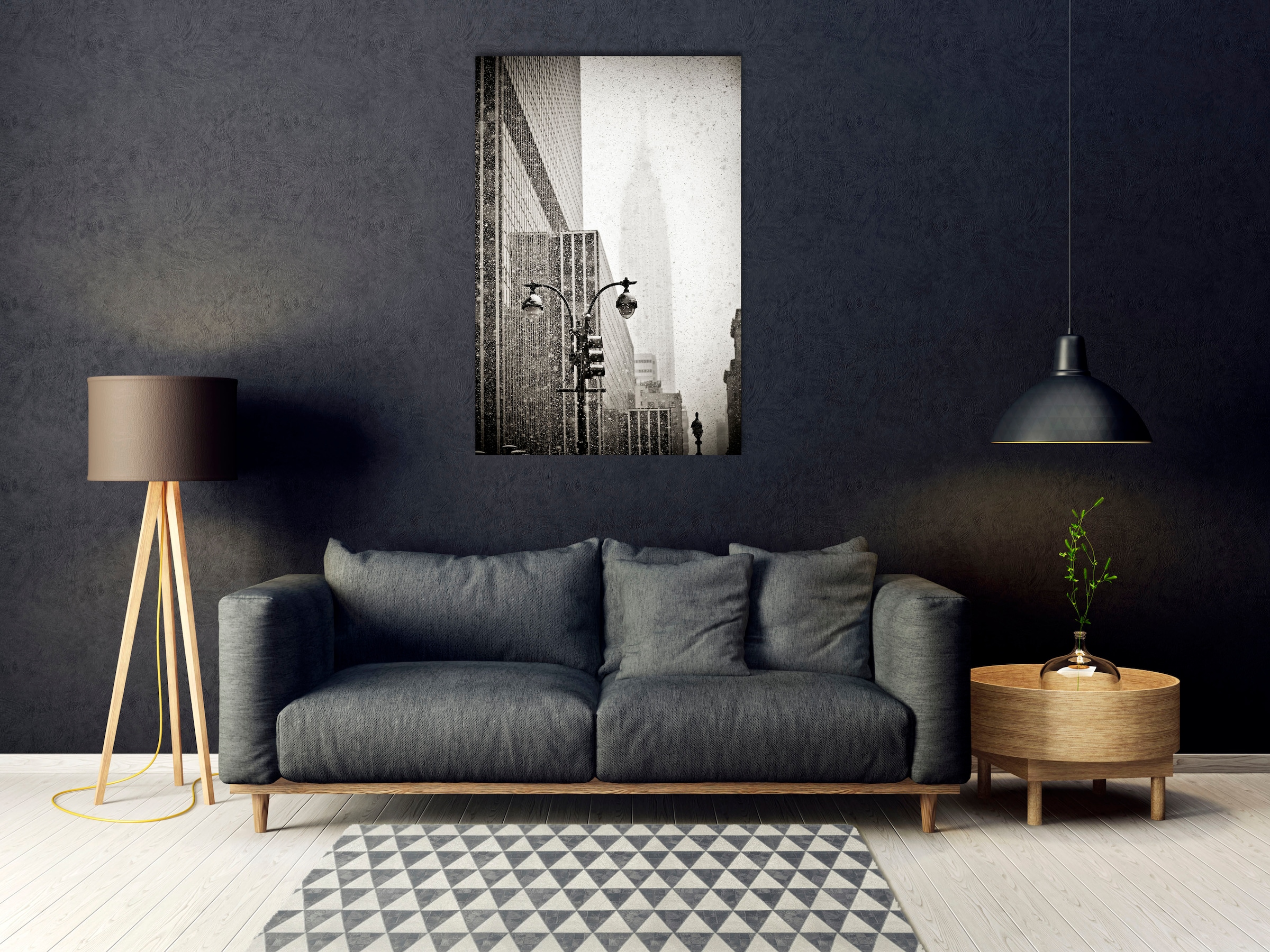 Image of queence Acrylglasbild "Eiros" Amerika Bilder von Amerika Foto Schwarz-Weiss Stadt 1 Stk. tlg. Fine Art-Print in Galeriequalität