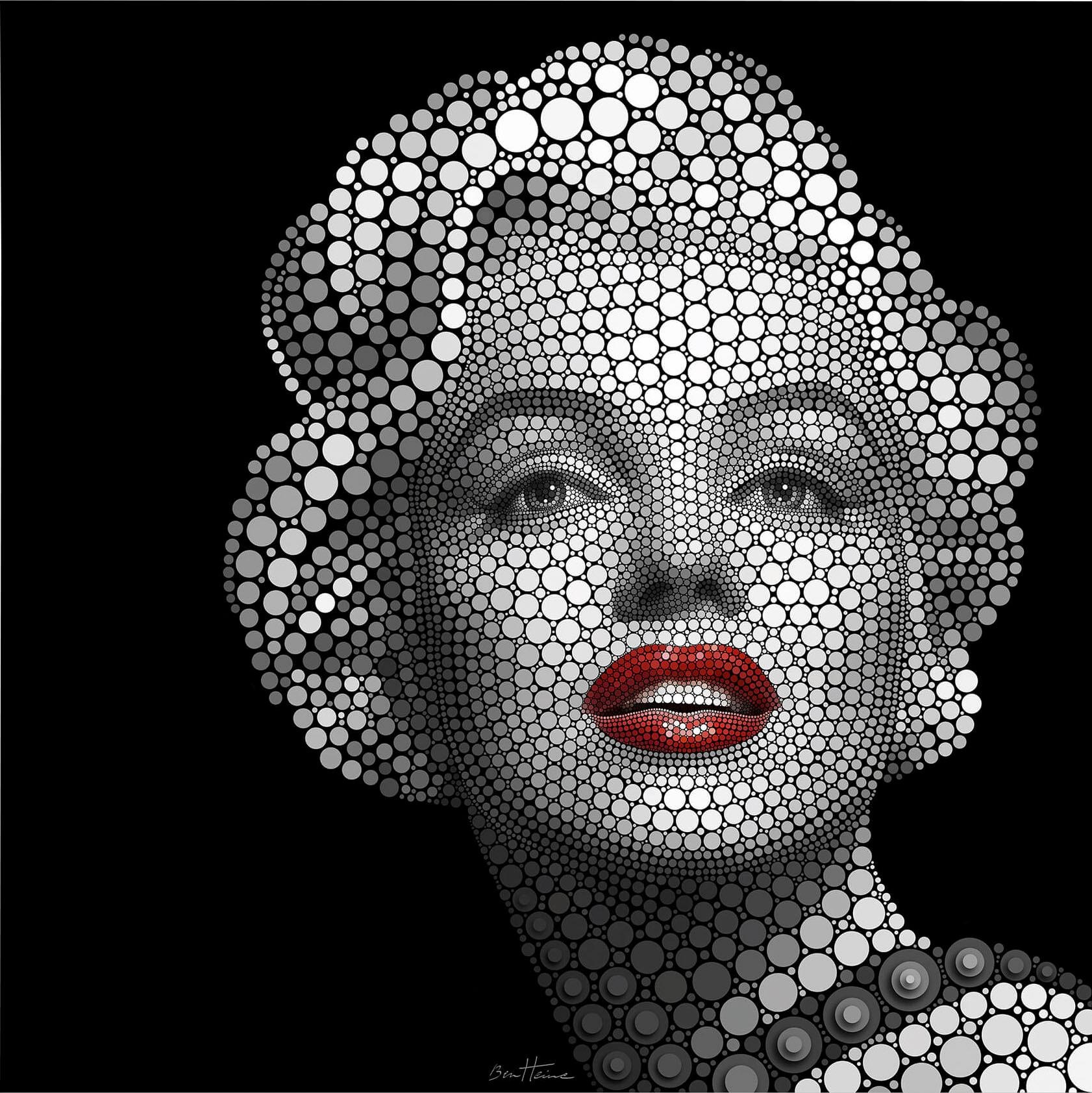 Image of Wall-Art Poster »Circlism: Marilyn Monroe«, Poster, Wandbild, Bild, Wandposter bei Ackermann Versand Schweiz