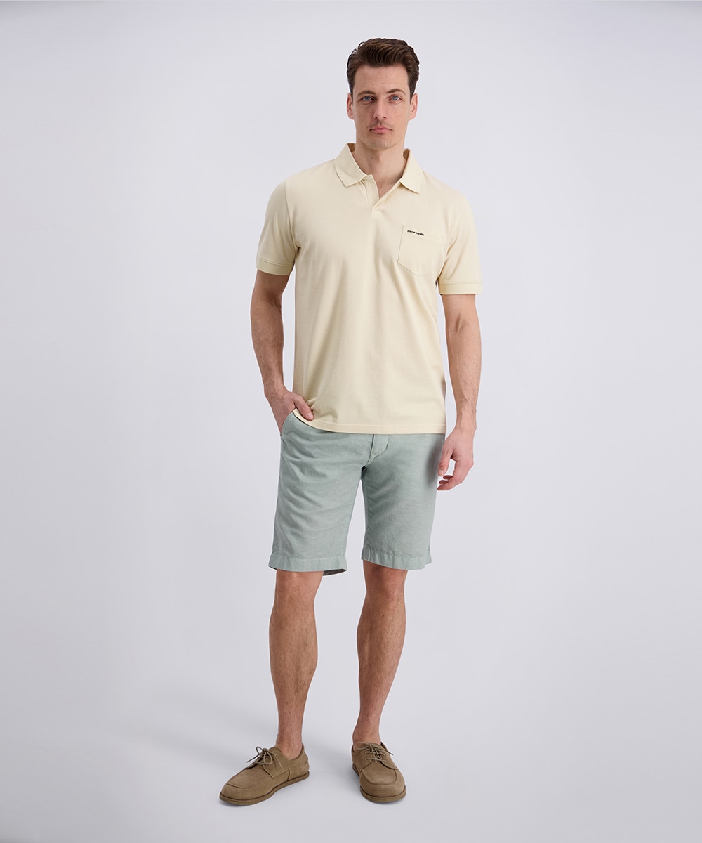 Pierre Cardin Poloshirt normale Passform, mit kurzem Arm, mit offenem Polokragen