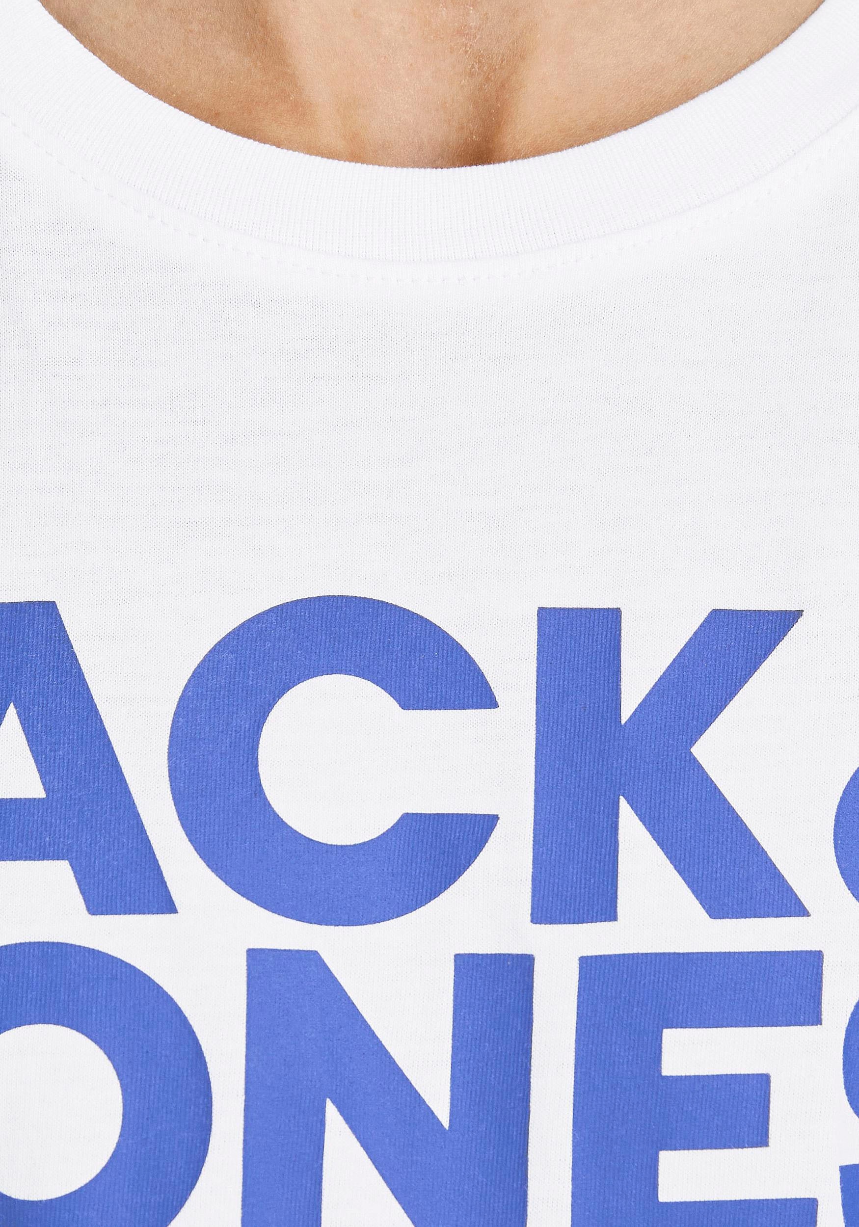 Jack & Jones Junior Rundhalsshirt »JJECORP mit Druck und Rundhals für coolen Look«, (Packung, 2 tlg.), bedruckt, modisch, regular fit, Single Jersey, Rundhals