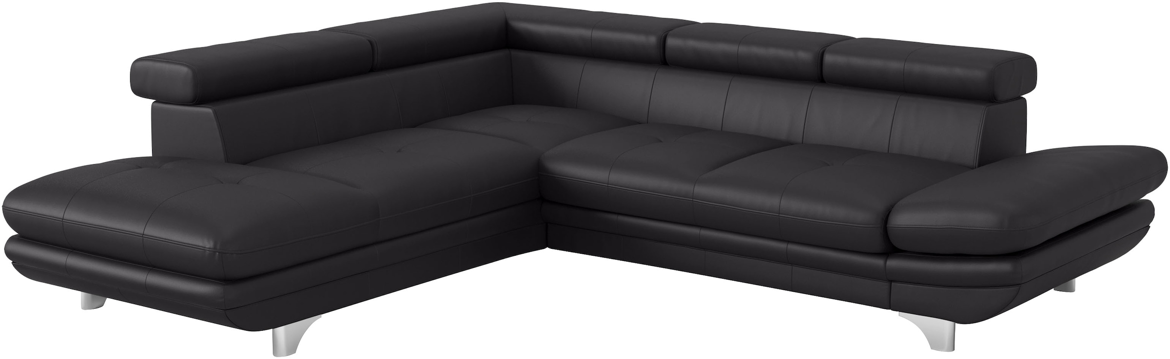 COTTA Canapé d'angle »Enterprise L-Form, B: 277 cm« réglage des accoudoirs et de la tête, fonction couchage optionnelle