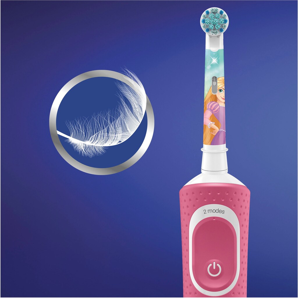 Oral-B Elektrische Kinderzahnbürste »Disney Princess«, 1 St. Aufsteckbürsten