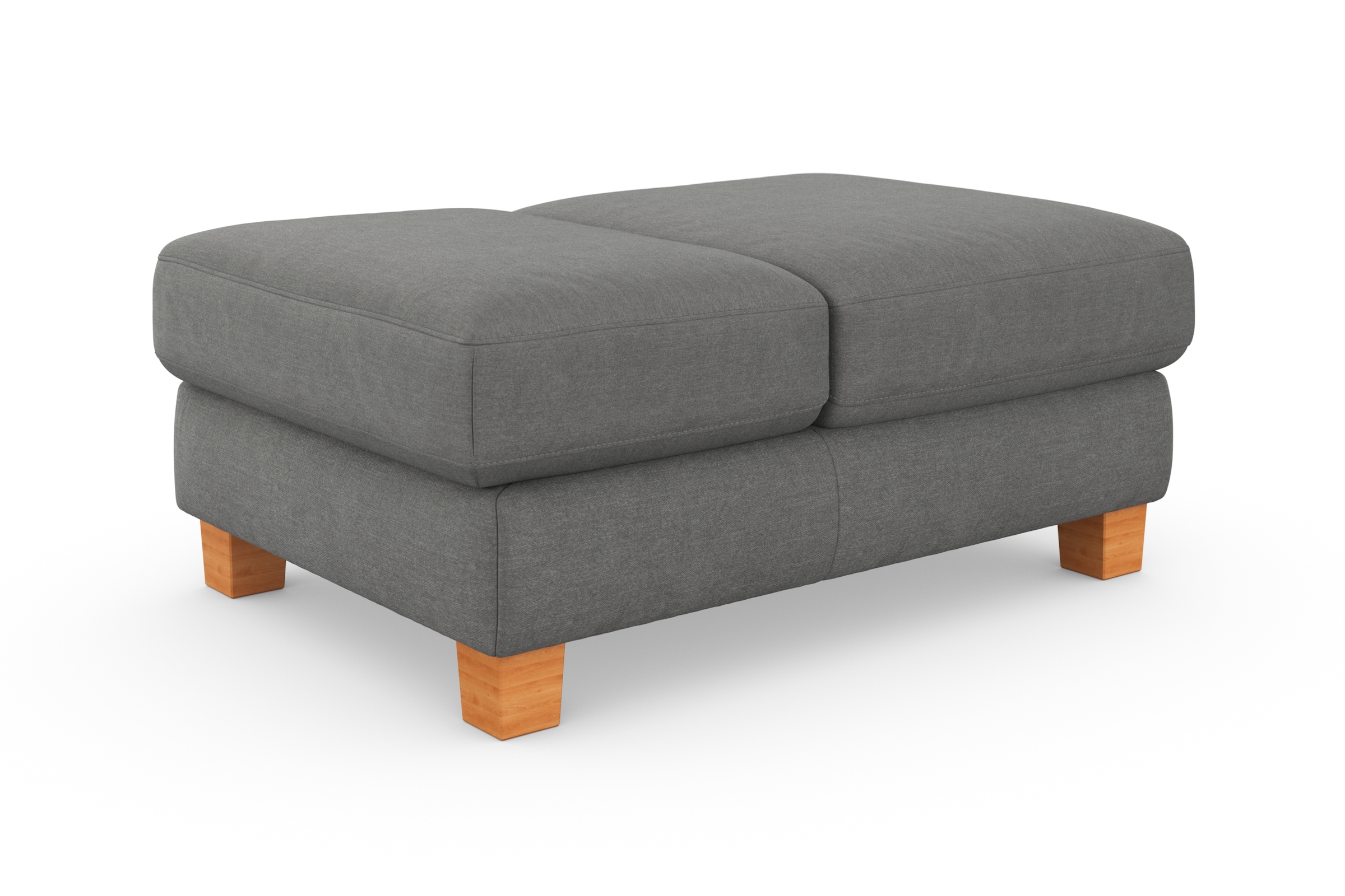 sit&more Polsterhocker »Dundee«, mit Klappfunktion, Federkern und hochwertigen Massivholzfüssen