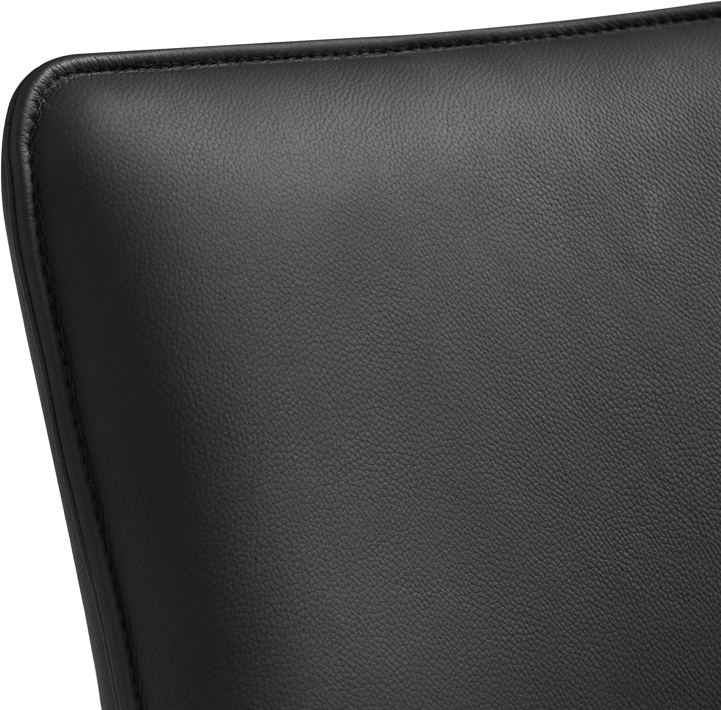 GOODproduct Drehstuhl (Set) 2 Stk.Naturleder Bezug, 360° drehbares Gestell aus Eisen