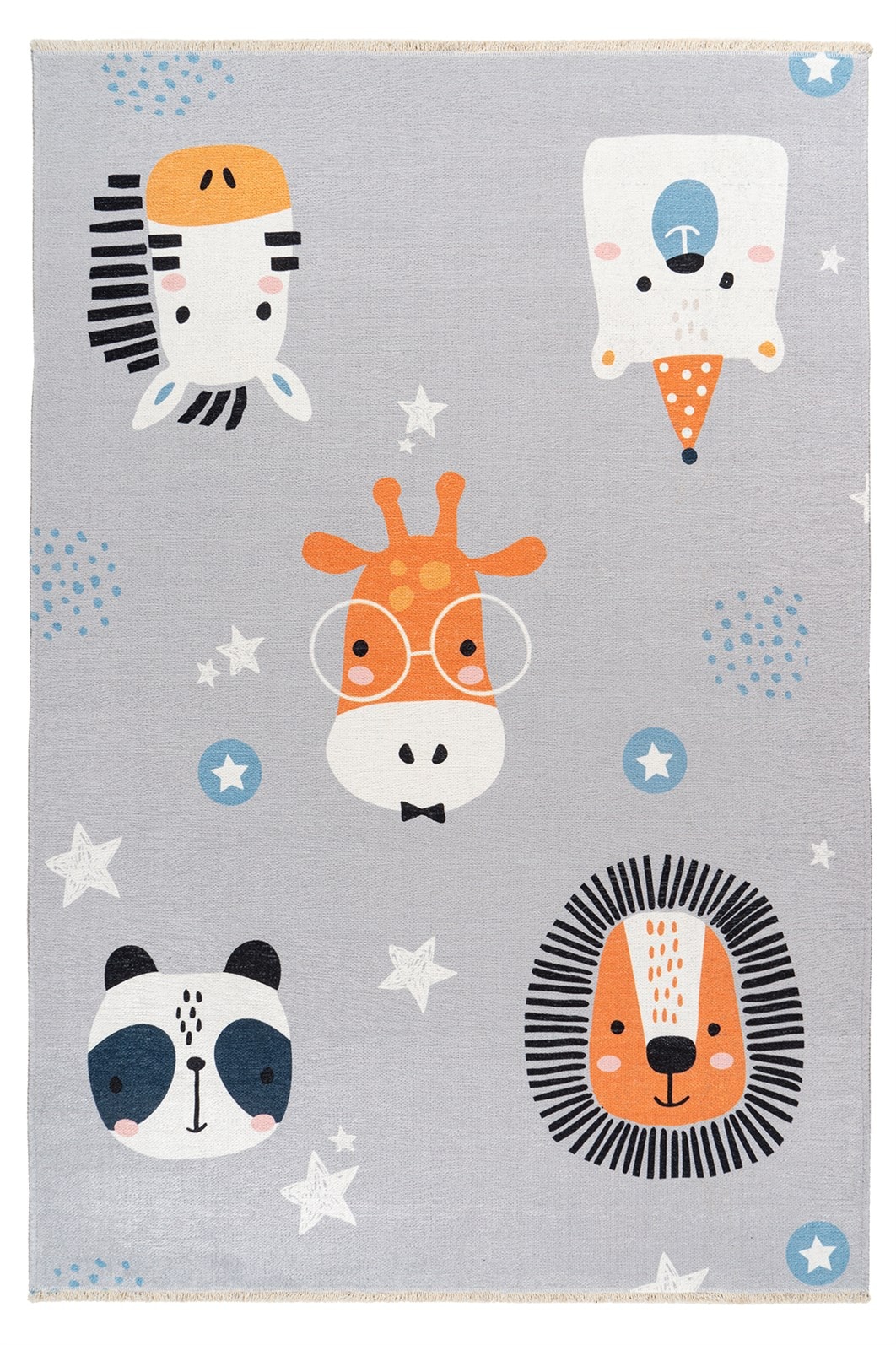 Image of Kayoom Kinderteppich "Joanna 613" rechteckig 6 mm Höhe Kurzflor, Modernes Muster, Deko, Wolle, Löwe