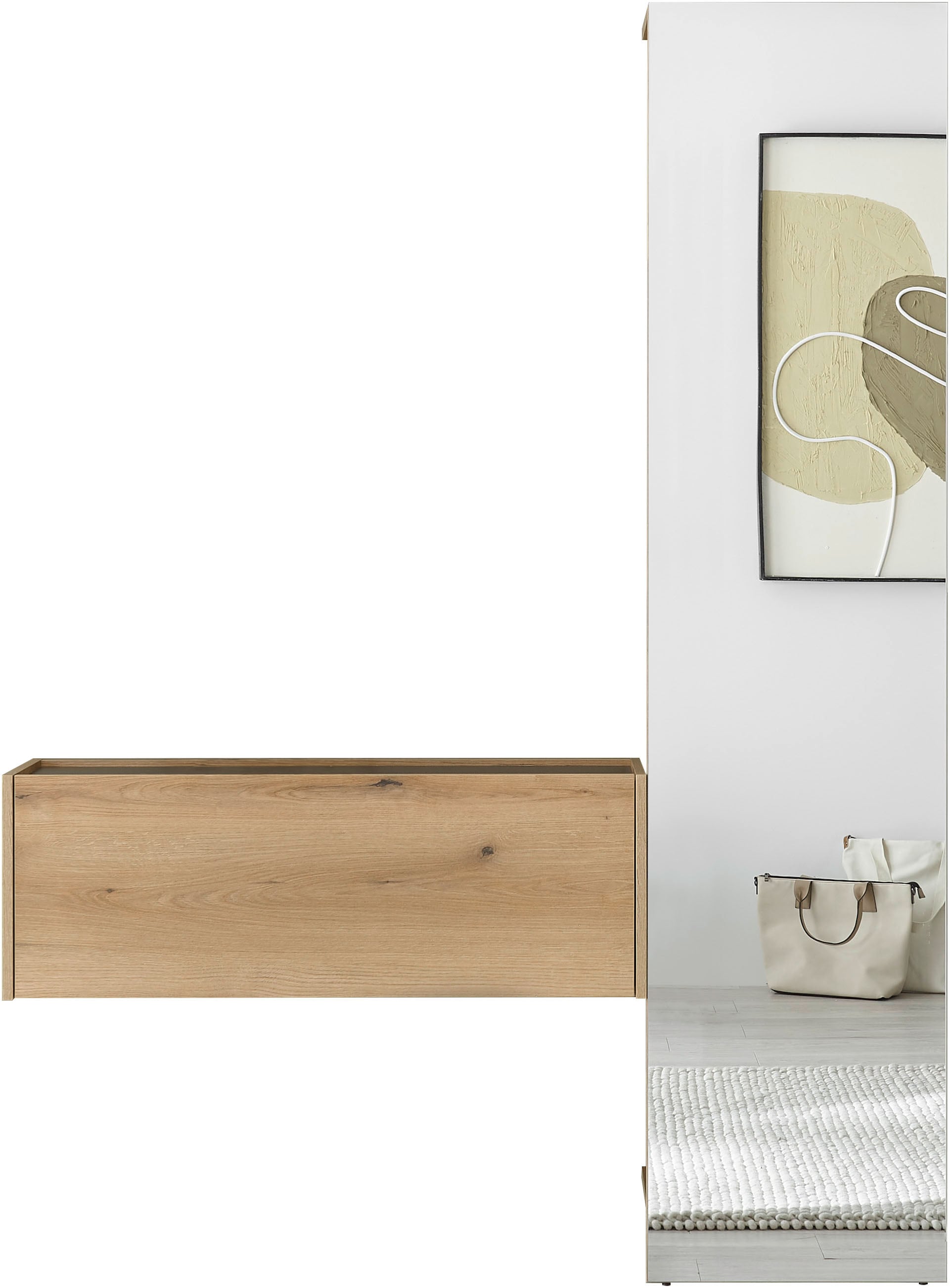 Home affaire Garderoben-Set »GIRON/CiTY, moderne Garderobe, Komplettset mit viel Stauraum« Komplett-Set, 2 Stk. tlg.