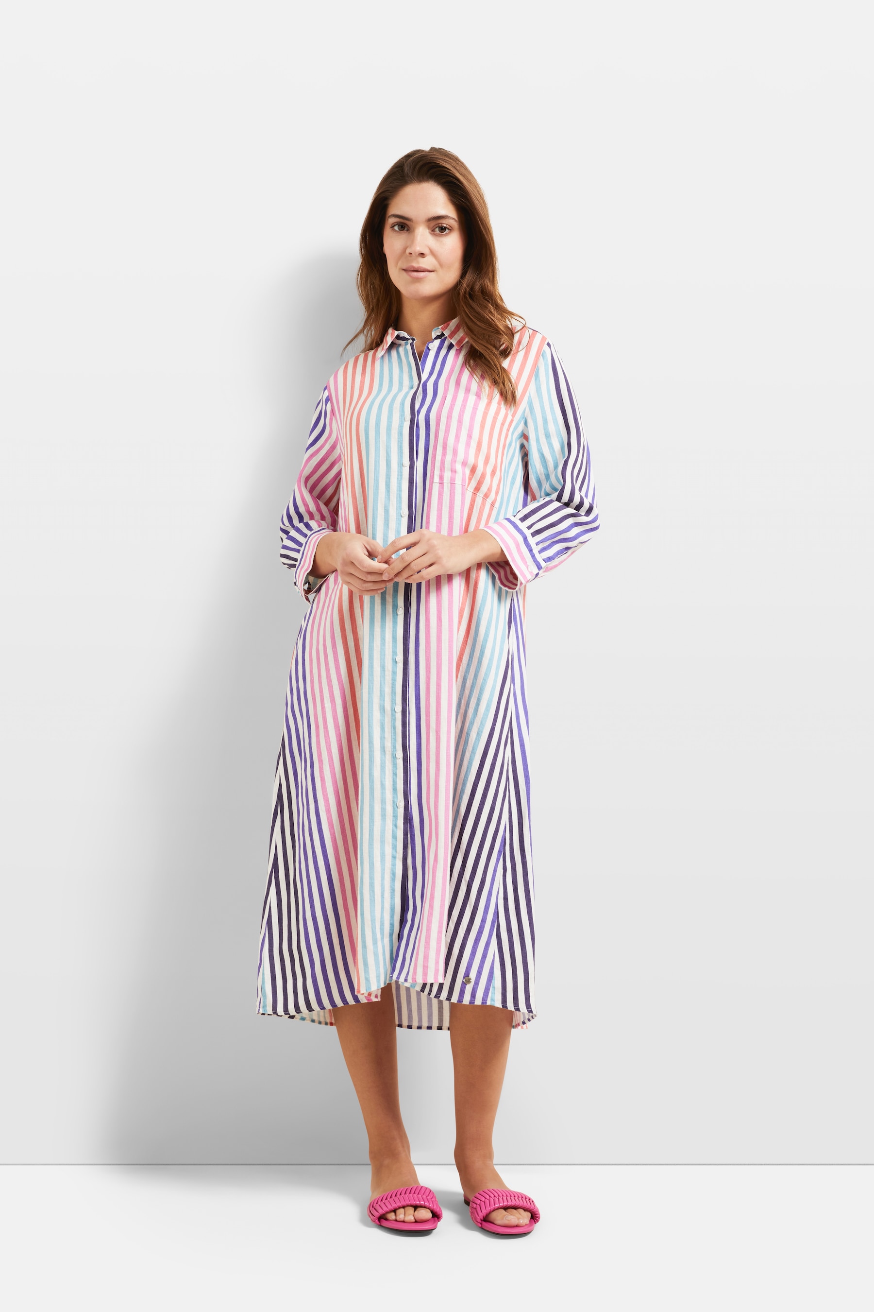 Image of bugatti Blusenkleid mit stilvoller Streifenkombination