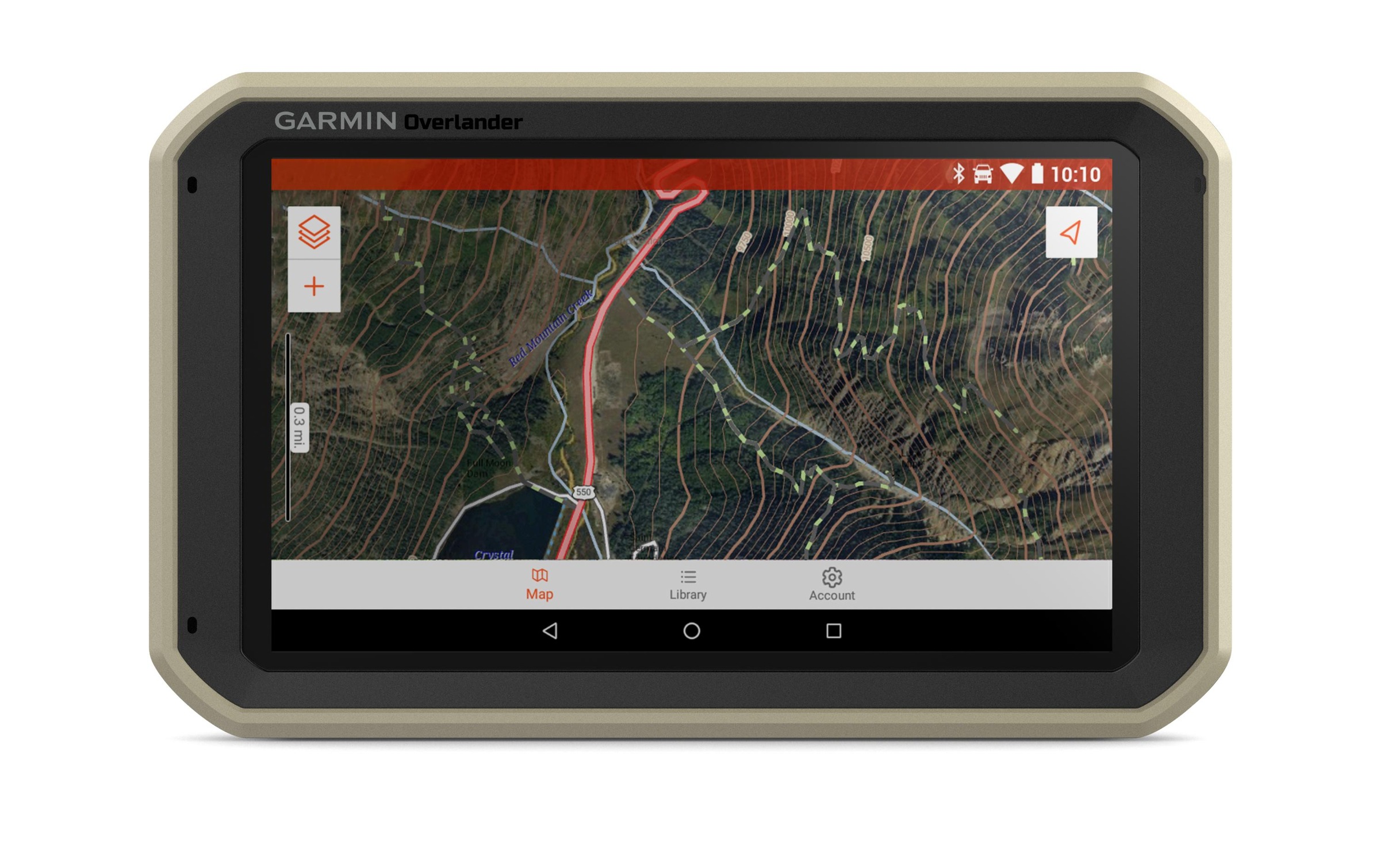 Garmin PKW-Navigationsgerät »Overlander All-Terrain-Navi«, (inklusive lebenslanger Kartenupdates)