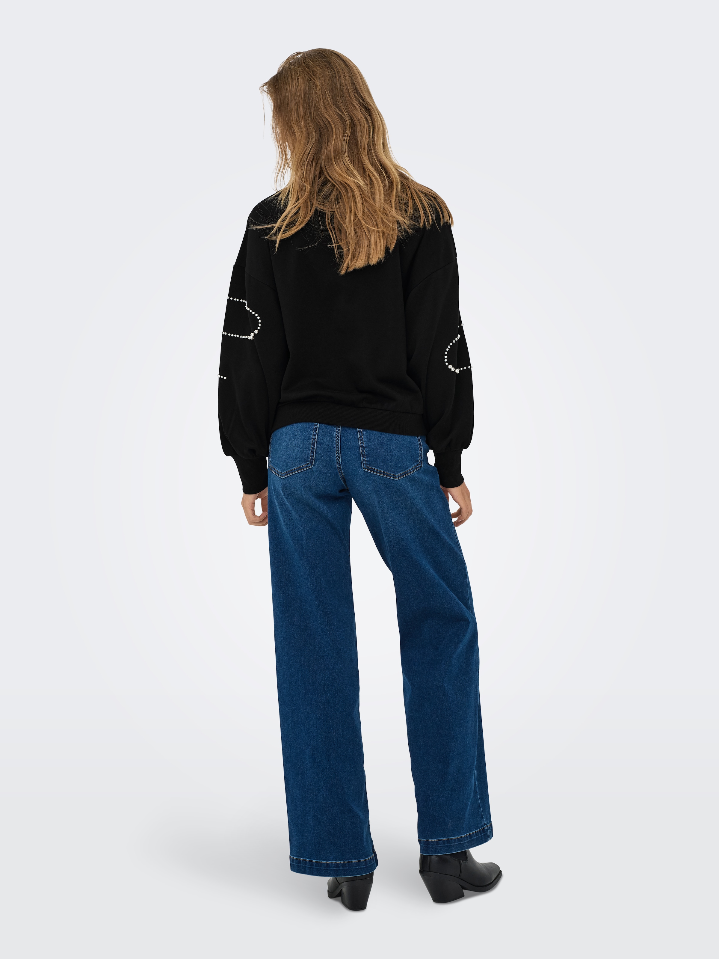 ONLY Sweatshirt »ONLBROOK L/S PEARL DETAIL CS SWT«