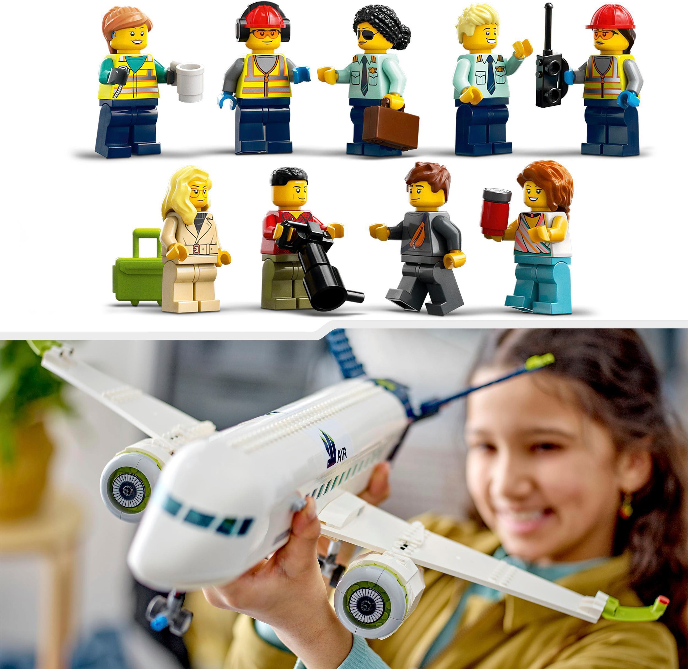 LEGO® Pions de construction »Passagierflugzeug (60367), LEGO® City« Made in Europe