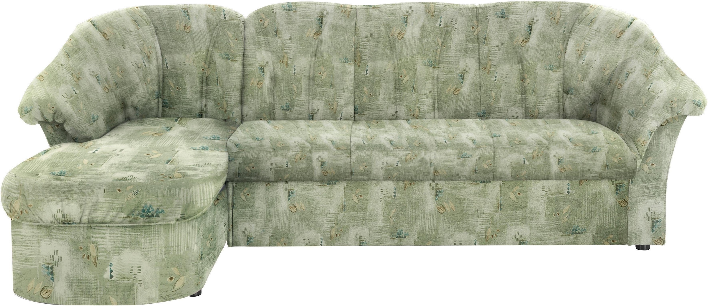 DOMO collection Ecksofa »Pegnitz, elegante Rückensteppung, kompakte Stellmasse 238/141cm, L-Form«, wahlweise mit Bettfunktion