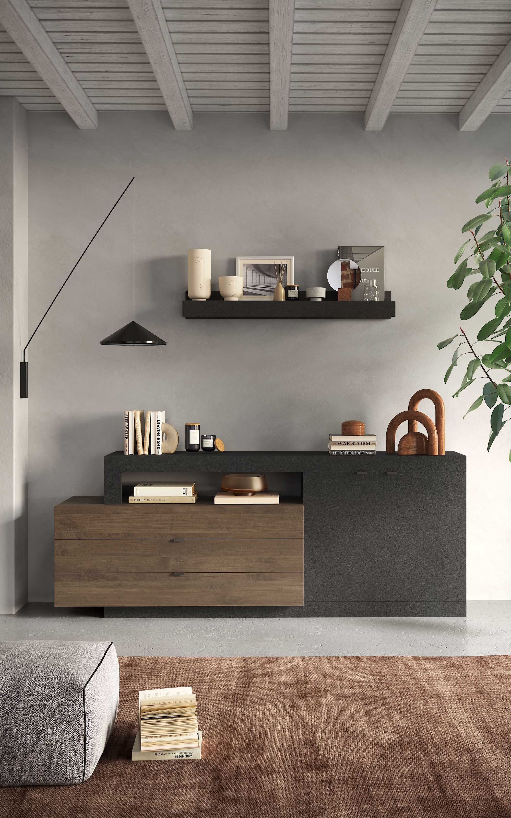 Image of Home affaire Sideboard "Freedom" Breite 199 cm mit 2 Türen und 3 Schubkästen (in verschiedenen Farben)