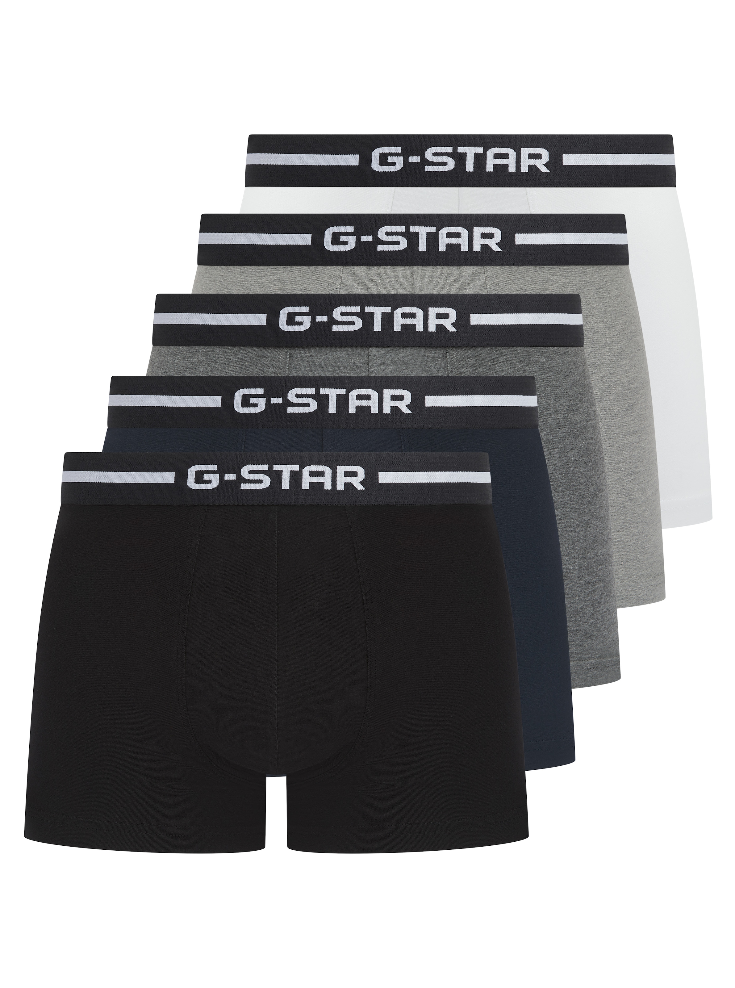 Image of G-STAR Boxershorts "HEMLOCK, 5 PACK TRUNKS" Packung, 5 Stk. Bund mit Logoschriftzug