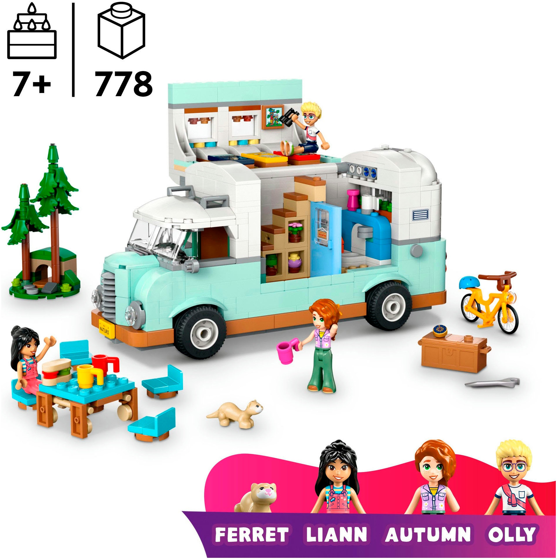 LEGO® Konstruktionsspielsteine »Wohnmobil (42663), LEGO Friends« Made in Europe