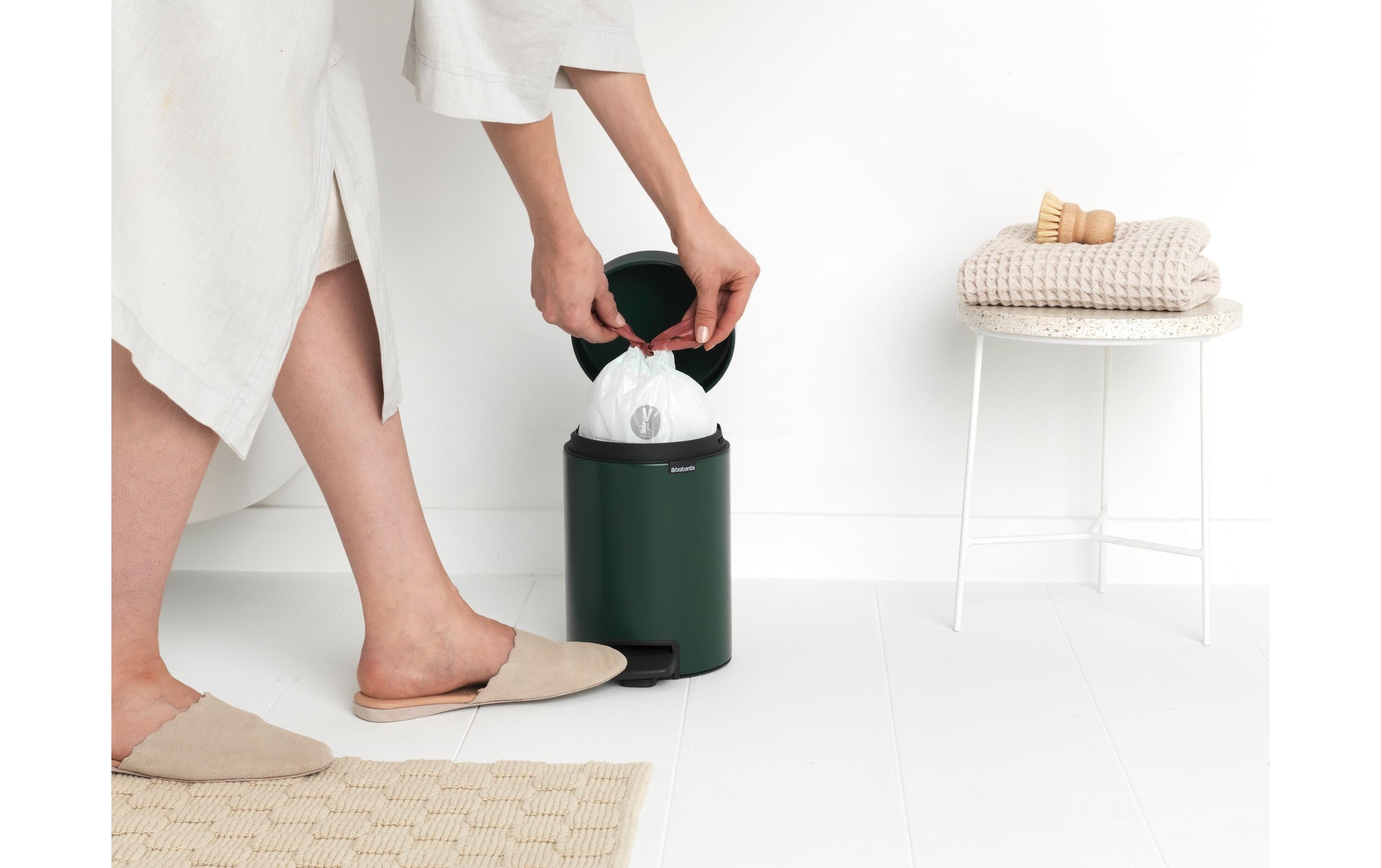 Brabantia Kosmetikeimer »NewIcon 3 l, Dunkelgrün«, 1 Behälter