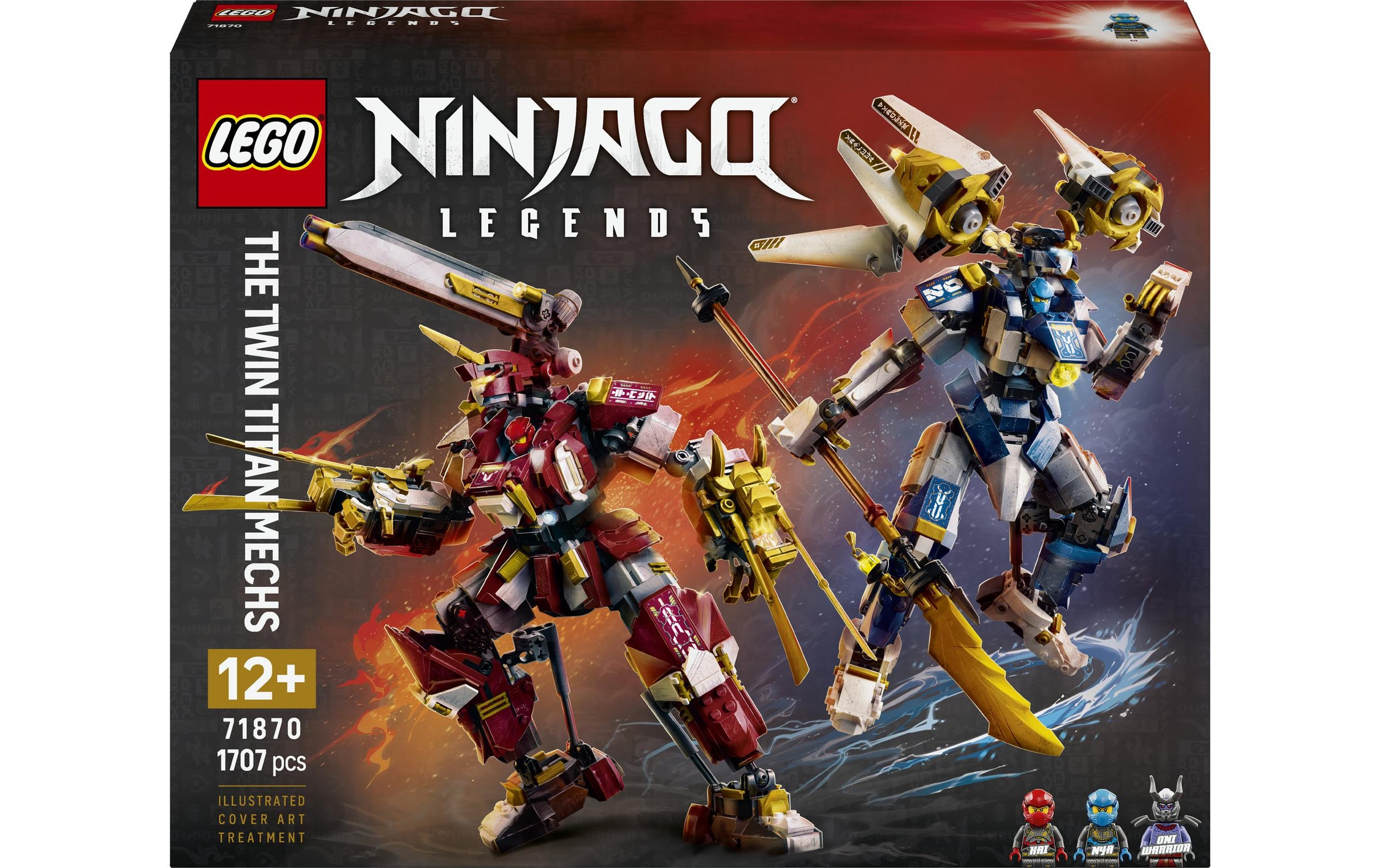 LEGO® Pions de construction »Die Zwillings-Titanmechs (71870), LEGO Ninjago« fabriqué en Europe