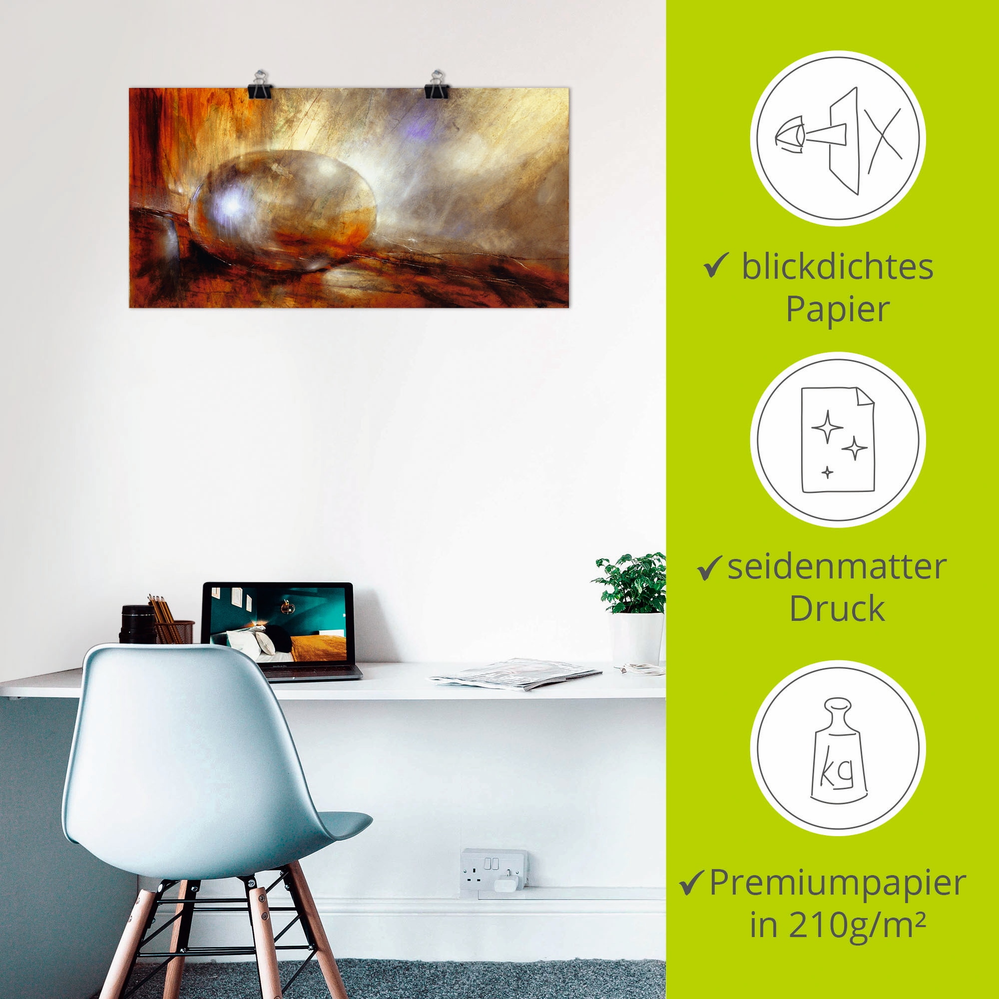 Artland Wandbild »Brainstorming« Muster 1 Stk. tlg. als Leinwandbild, Poster in verschied. Grössen