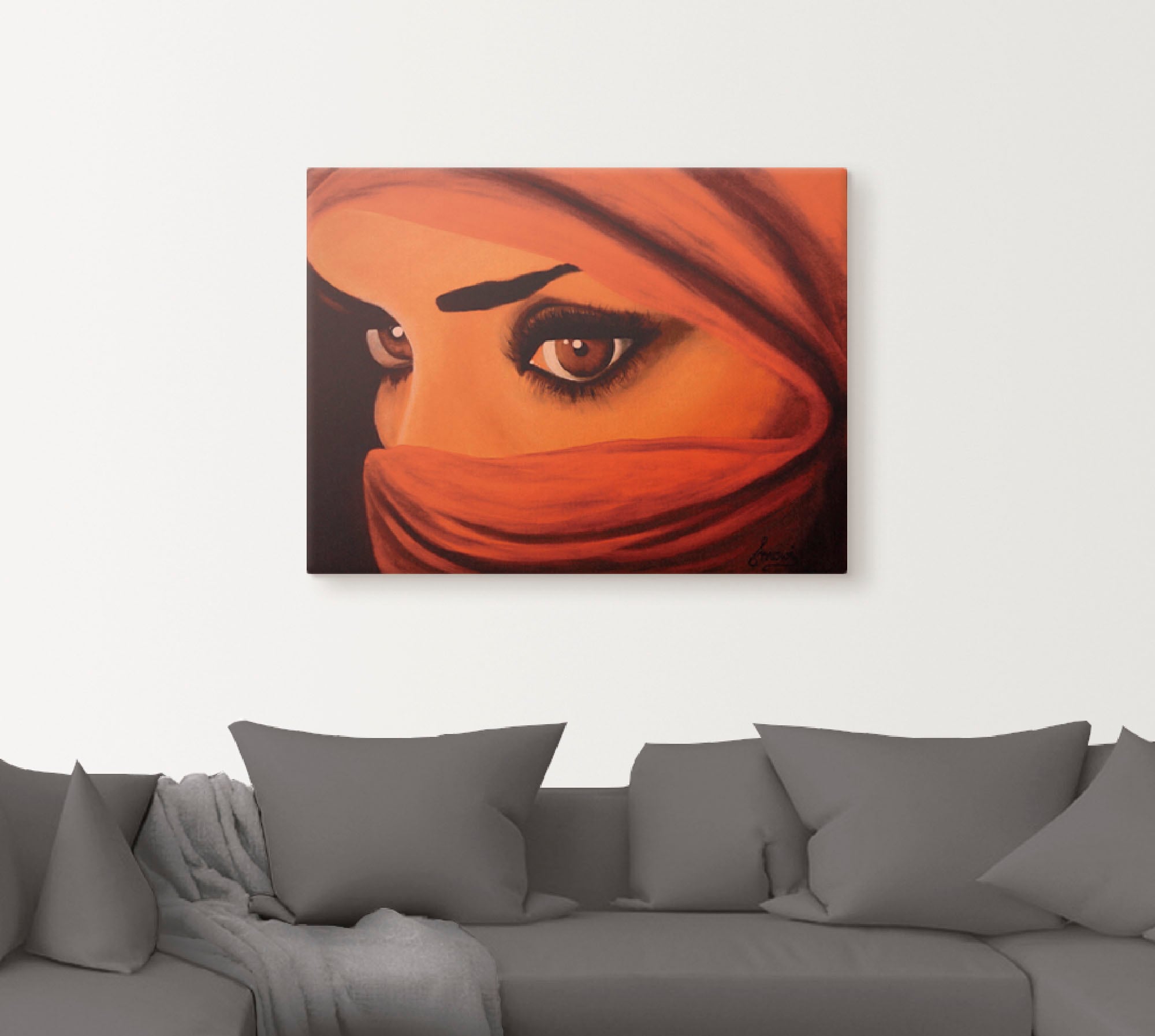 Artland Wandbild »Tuareg-Die von Gott Verlassene«, Frau, (1 St.), als Leinwandbild, Poster in verschied. Grössen