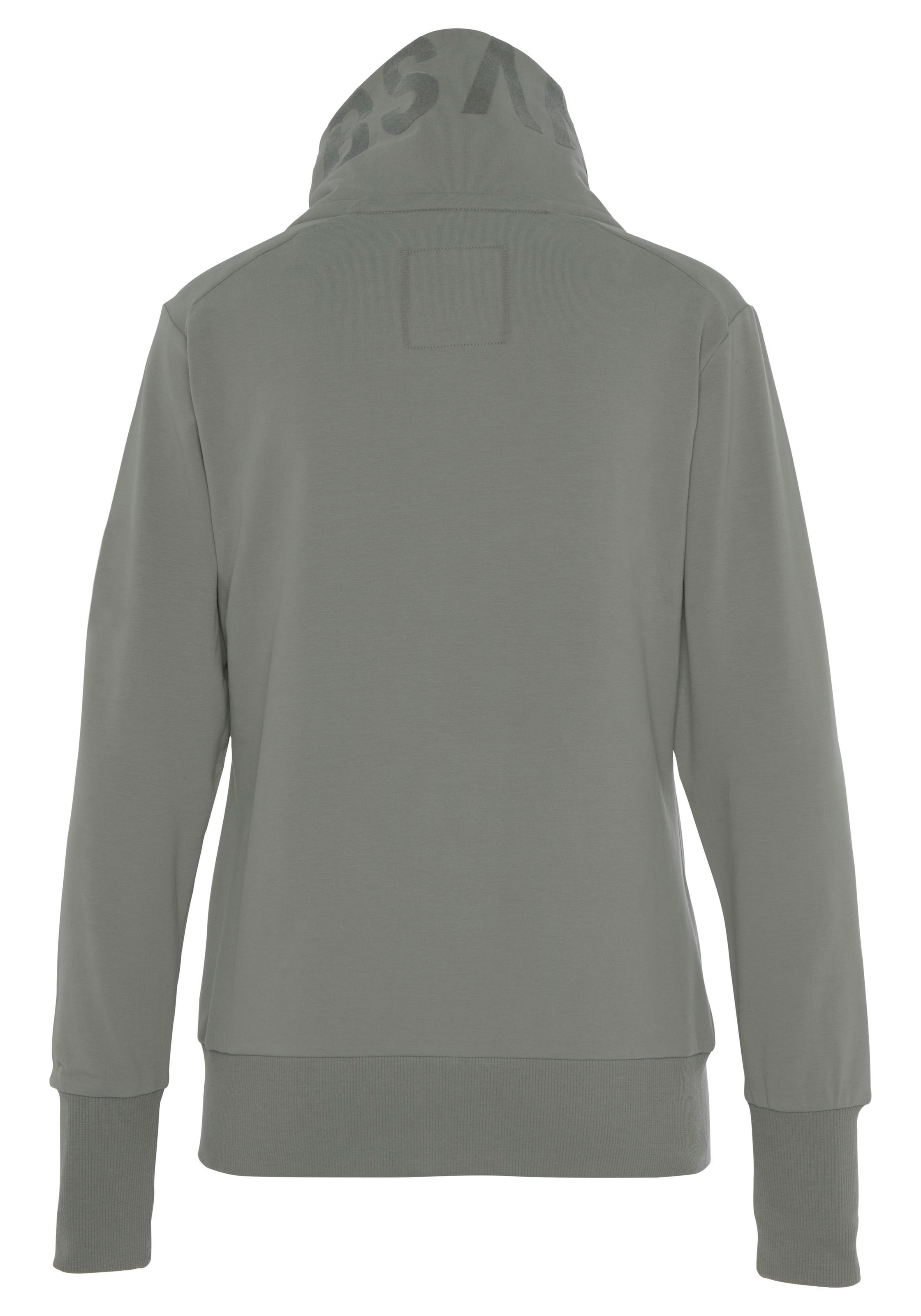 Elbsand Sweatjacke »Alvis« mit Logodruck am Kragen, bequeme Freizeitjacke