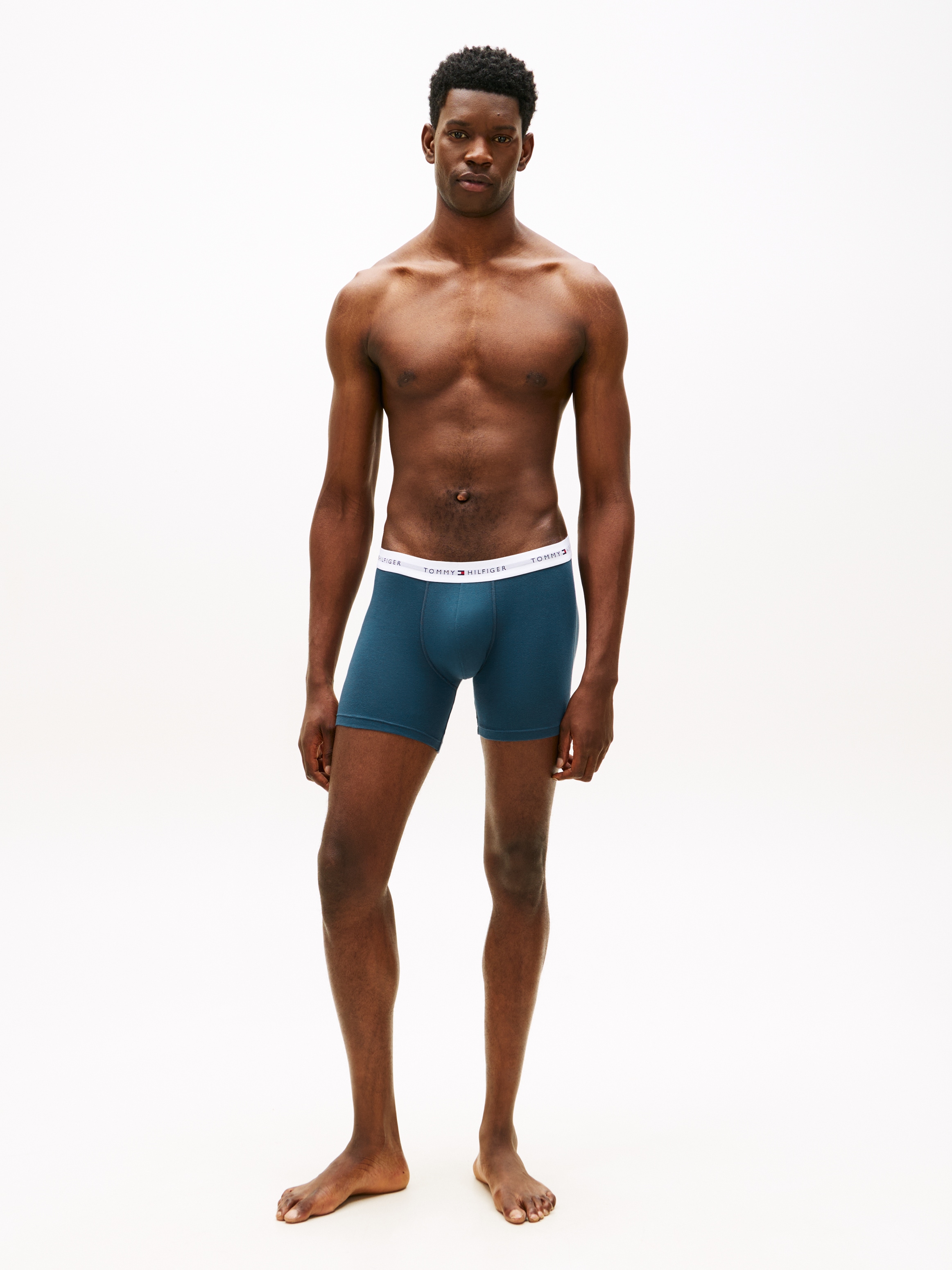 Tommy Hilfiger Underwear Boxer 3 cuis Körpernahe Passform mit elastischem Bund, lange Form