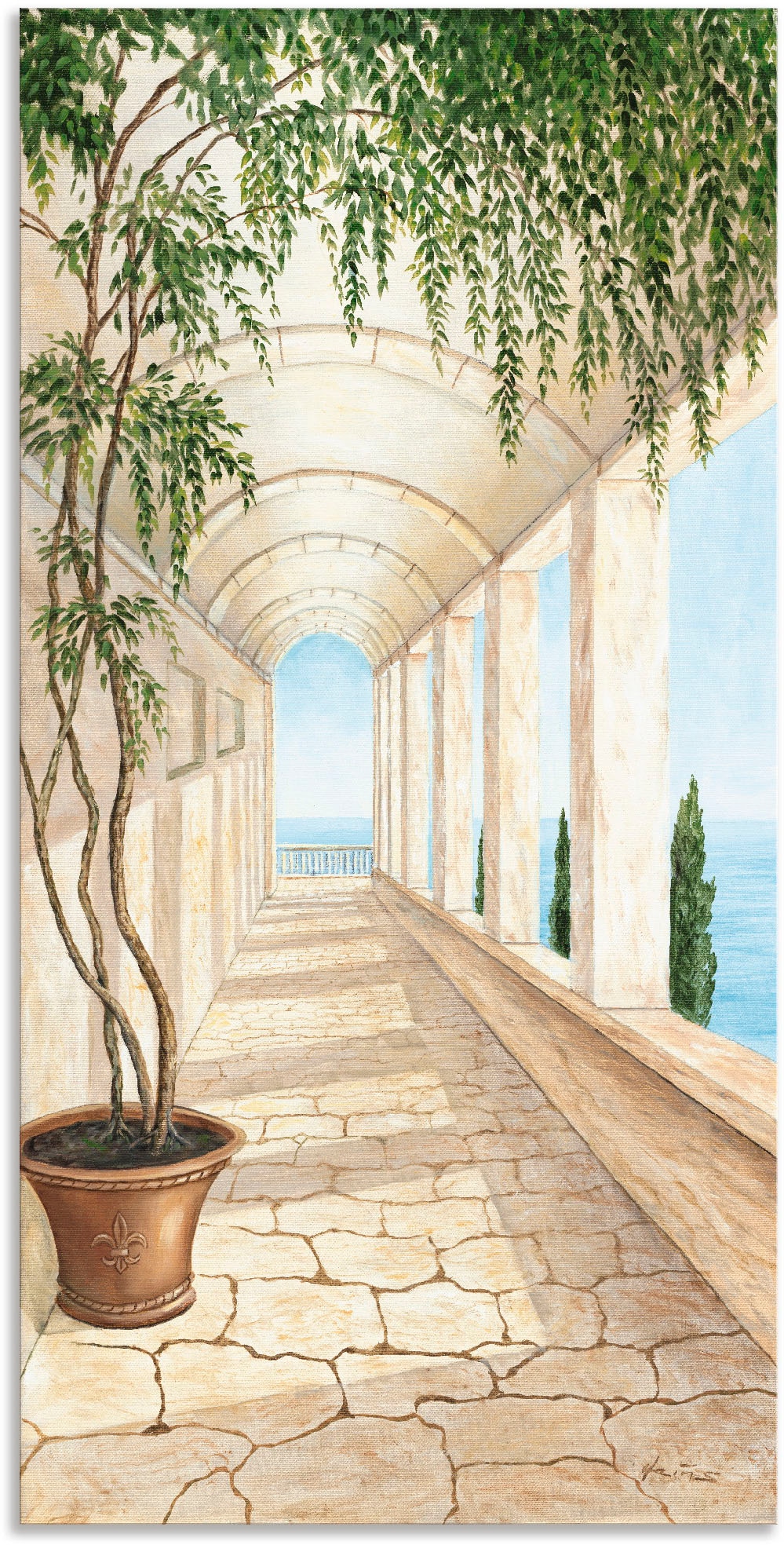 Artland Wandbild »Capri«, Alubild, kaufen (1 Poster Leinwandbild, bequem versch. Gebäude, St.), oder als Grössen in Wandaufkleber