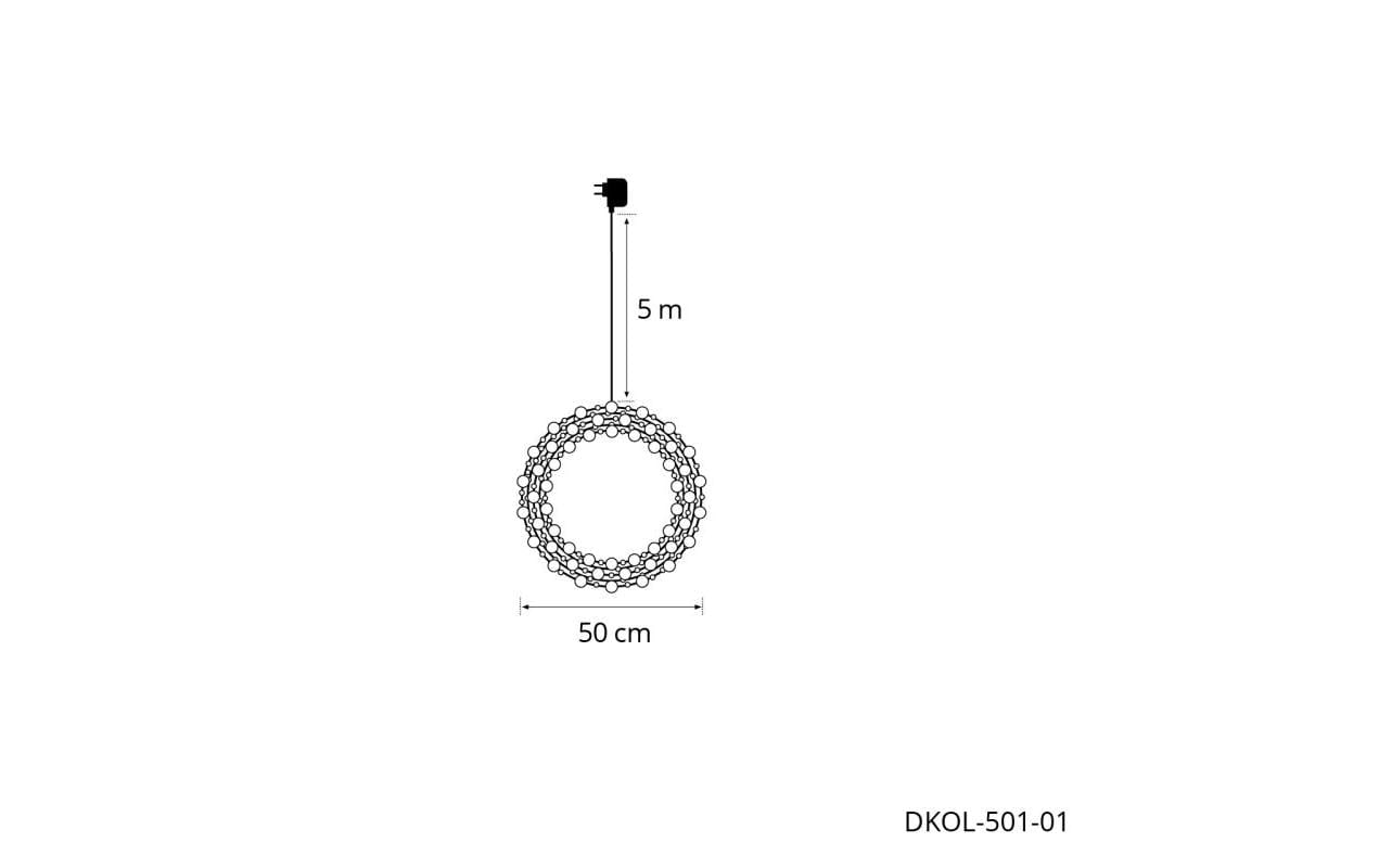 STT LED Dekofigur »wreath, 50«