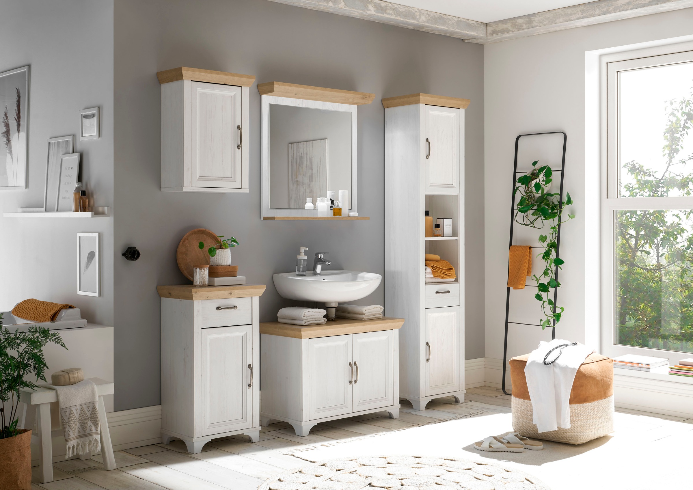 Mäusbacher Unterschrank »Mali« Landhausstil, Breite 45 cm, Höhe 83 cm, Metallgriffe