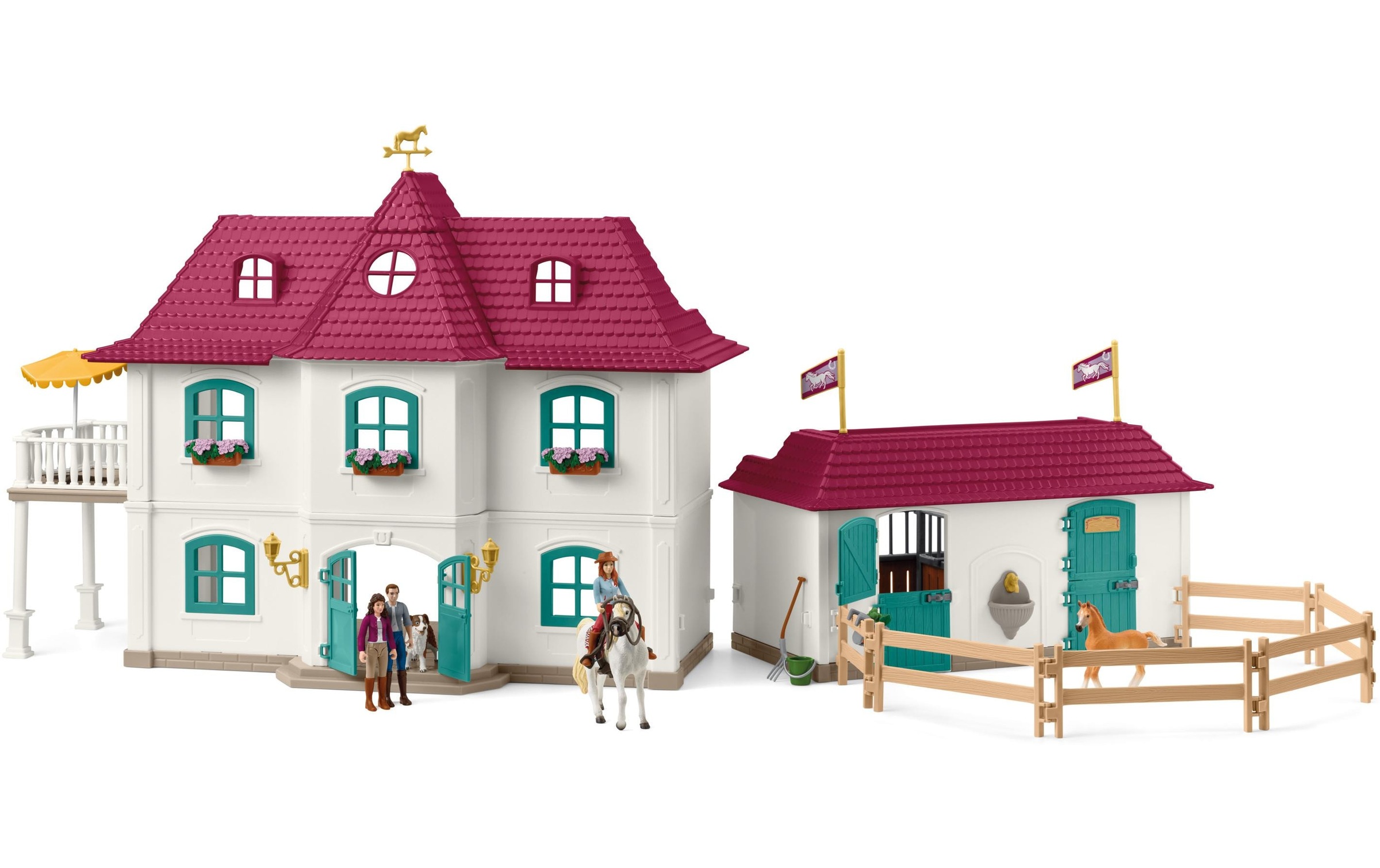 Schleich® Spielfigur »Horse Club Lakeside Pferdehof«