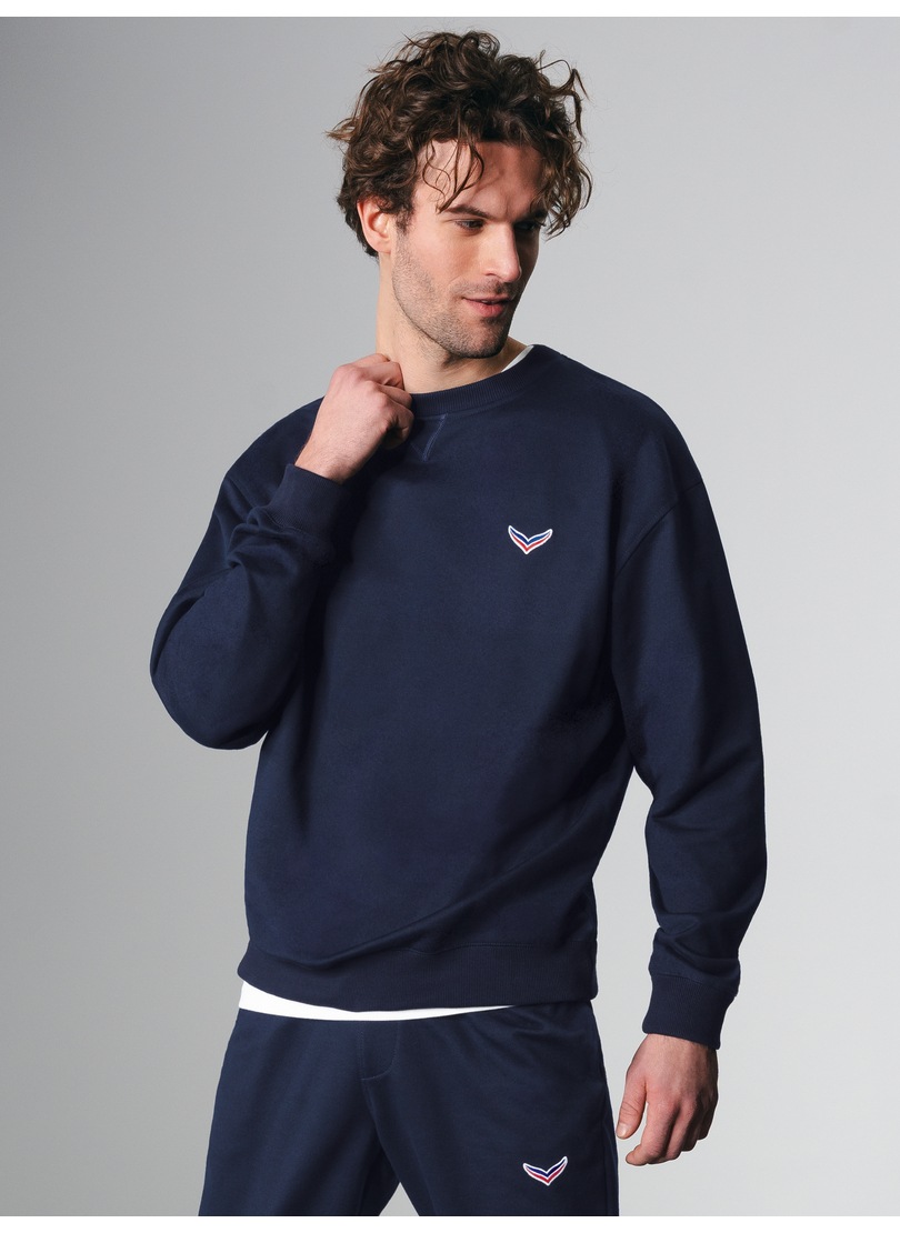 Trigema Sweatshirt »TRIGEMA Oversized Sweatshirt mit Logo-Patch«