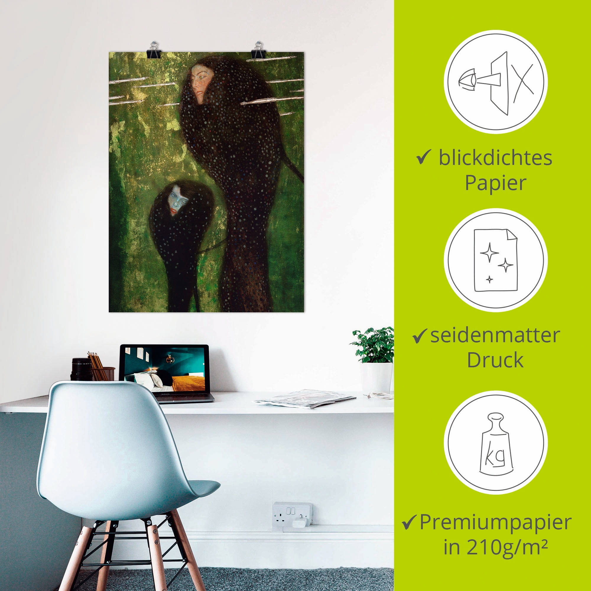 Artland Wandbild »Nixen (Silberfische)«, Gruppen & Familien, (1 St.), als Leinwandbild, Poster in verschied. Grössen