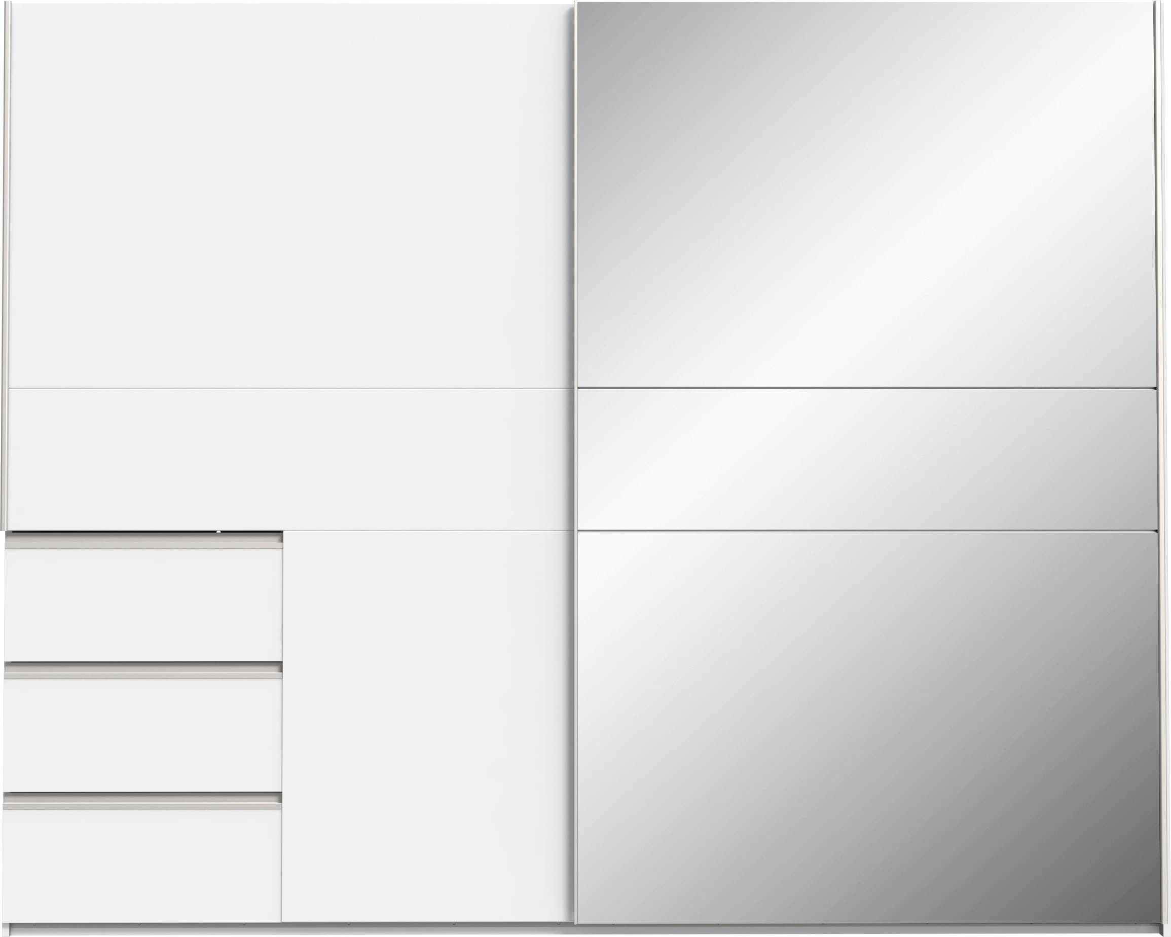 Image of FORTE Schwebetürenschrank mit 3 Schubladen