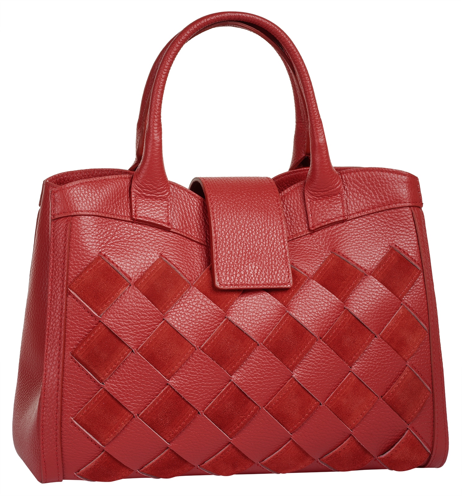 Samantha Look Henkeltasche, echt Leder, Made in Italy