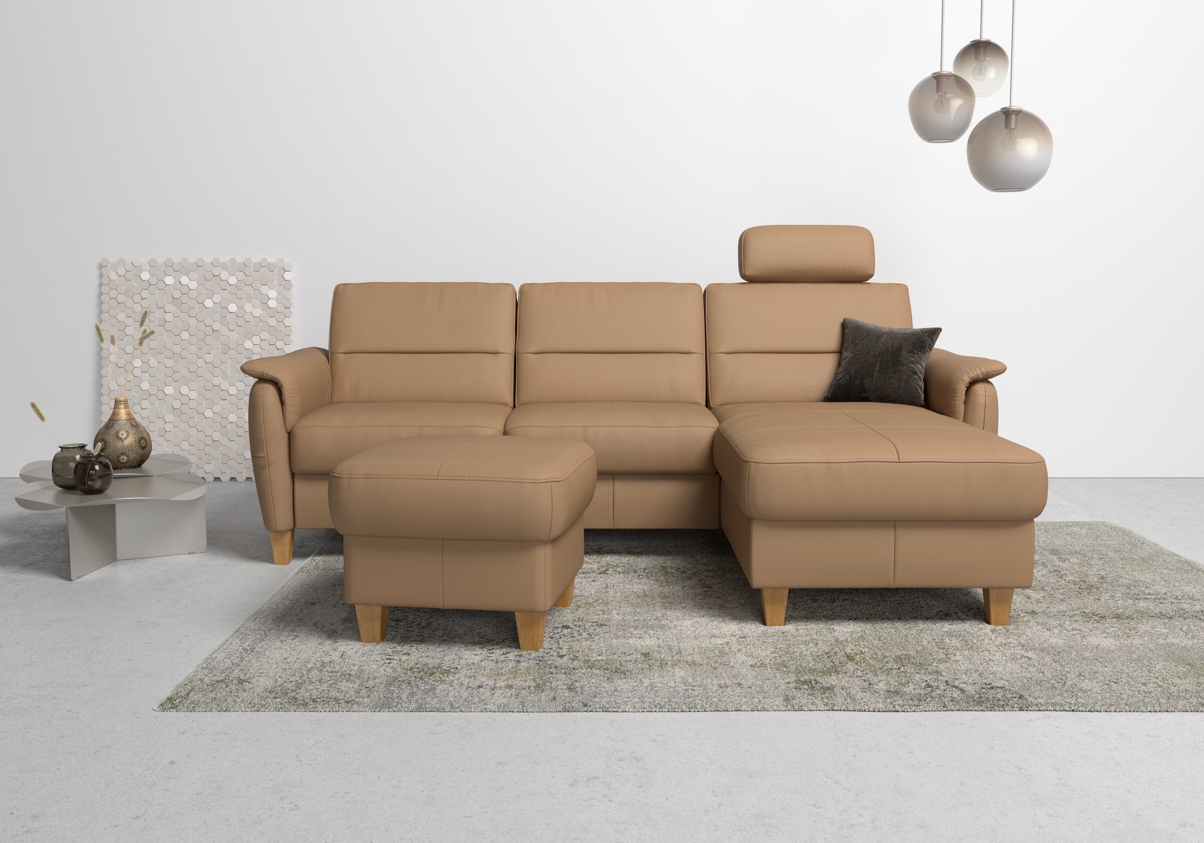 Home affaire Polsterhocker »Palmera«, mit Stauraum, passend zur Serie »Palmera«