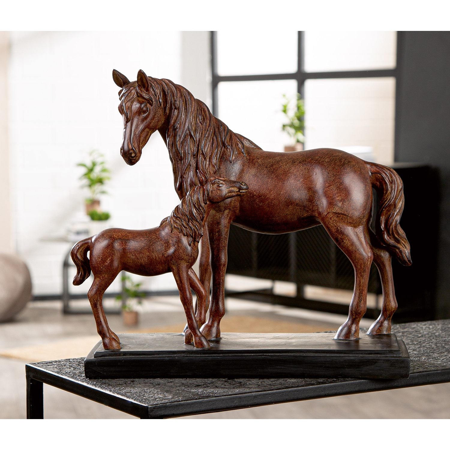 GILDE Figurine d'animal »Skulptur Pferd Merlin« Höhe: 32,5 cm