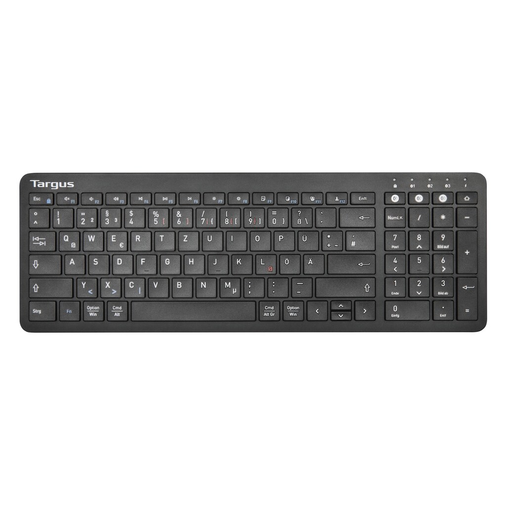 Targus Wireless-Tastatur »Mid-size Multi-Device Bluetooth® Antimicrobial Keyboard (German)«