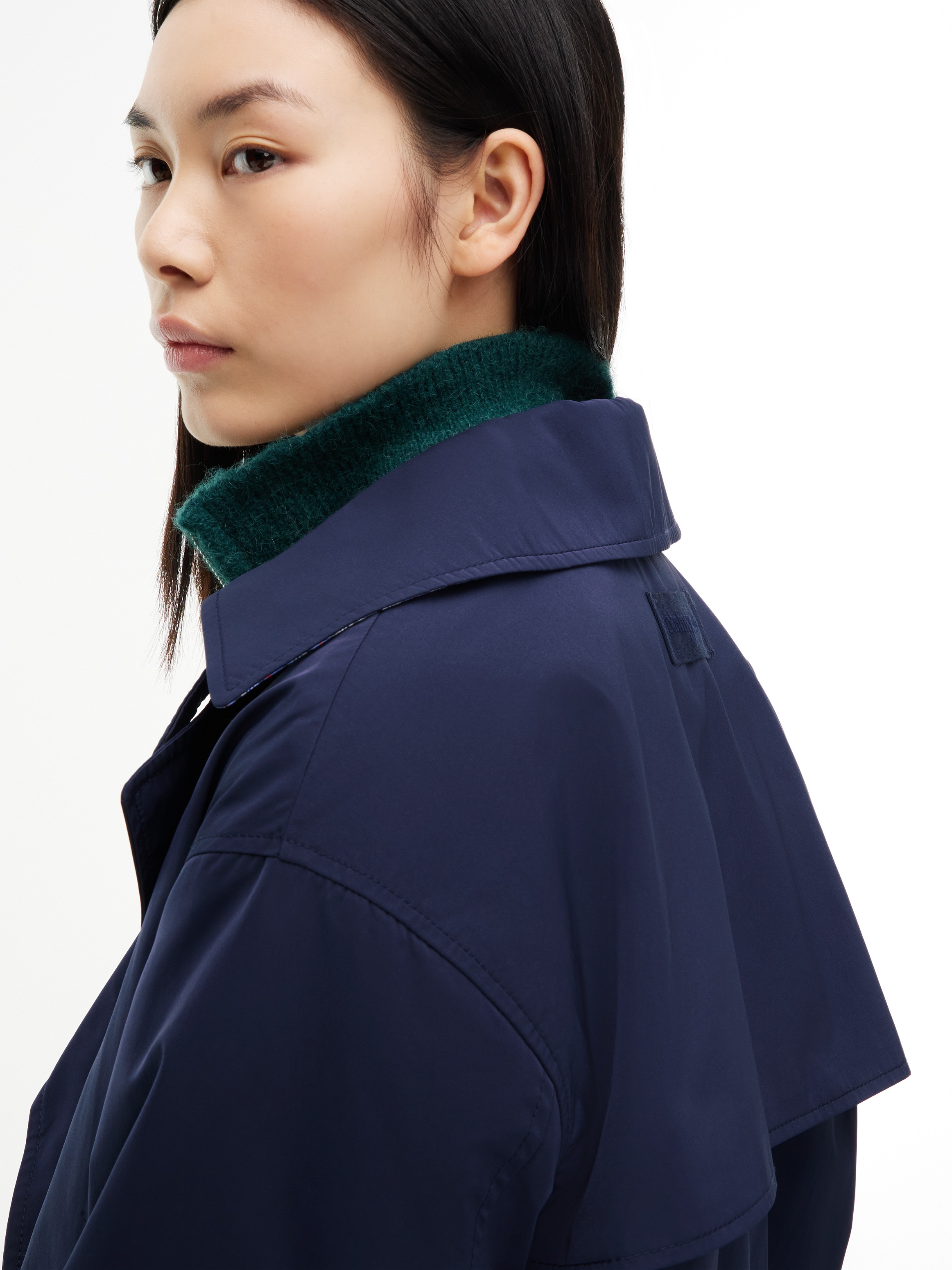 Tommy Jeans Kurzjacke »TJW SHORT TRENCH JACKET« Materialmix