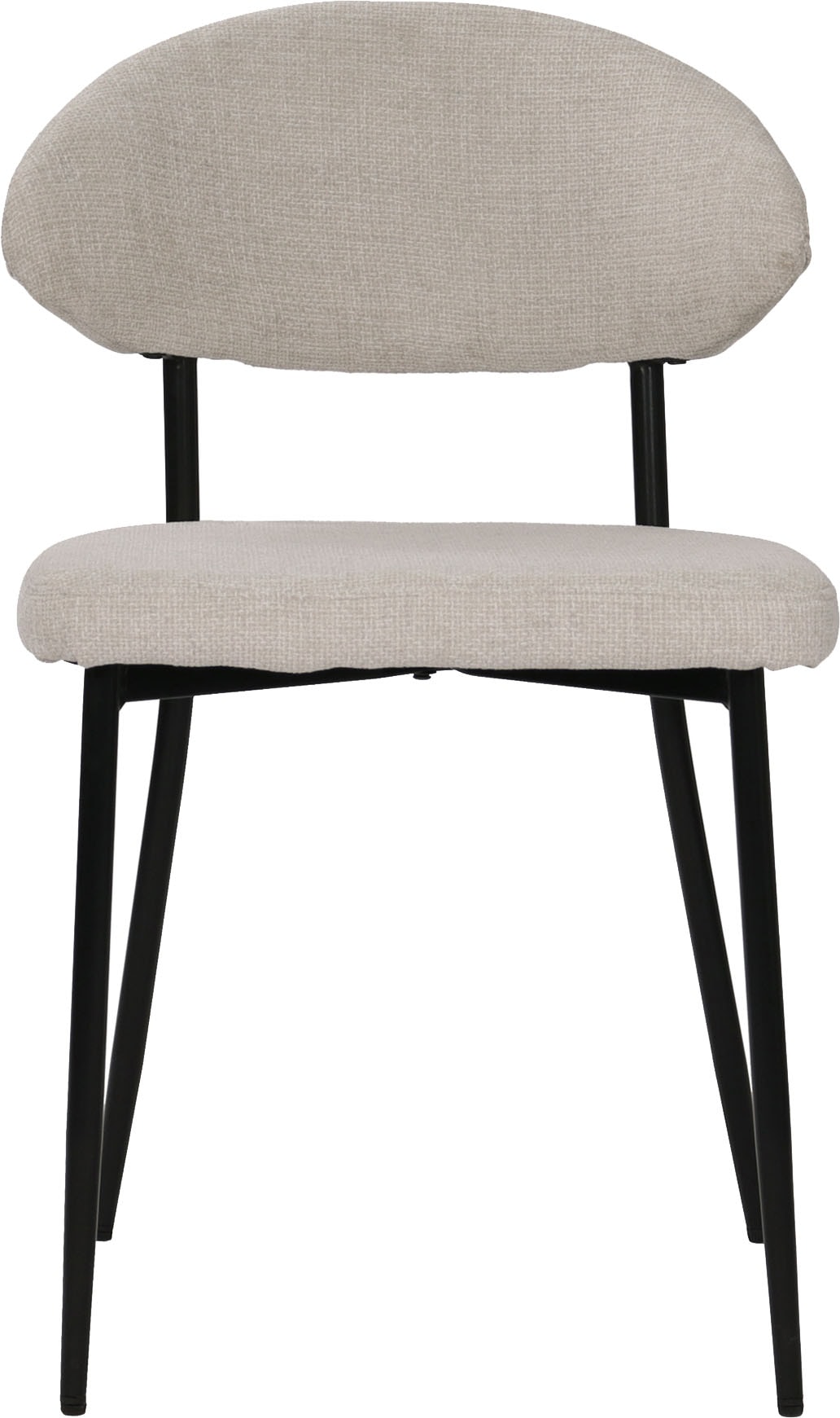 SIT 4-Fussstuhl »Odessa 2er-Set Polsterstühle mit Strukturstoff & Metallgestell« (Set) 2 Stk.Öko-Tex Strukturstoff & ergonomisch gerundete Rückenlehne